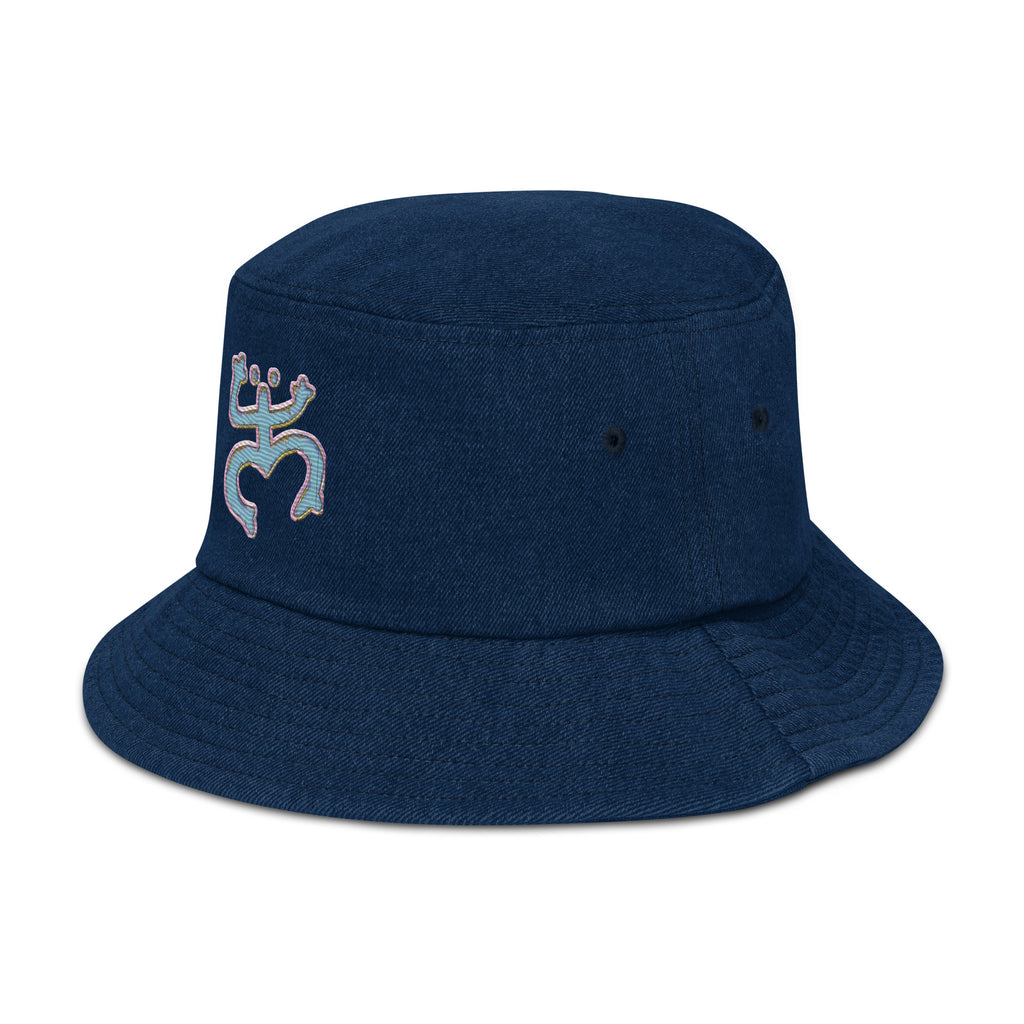 Taino Coqui Denim bucket hat