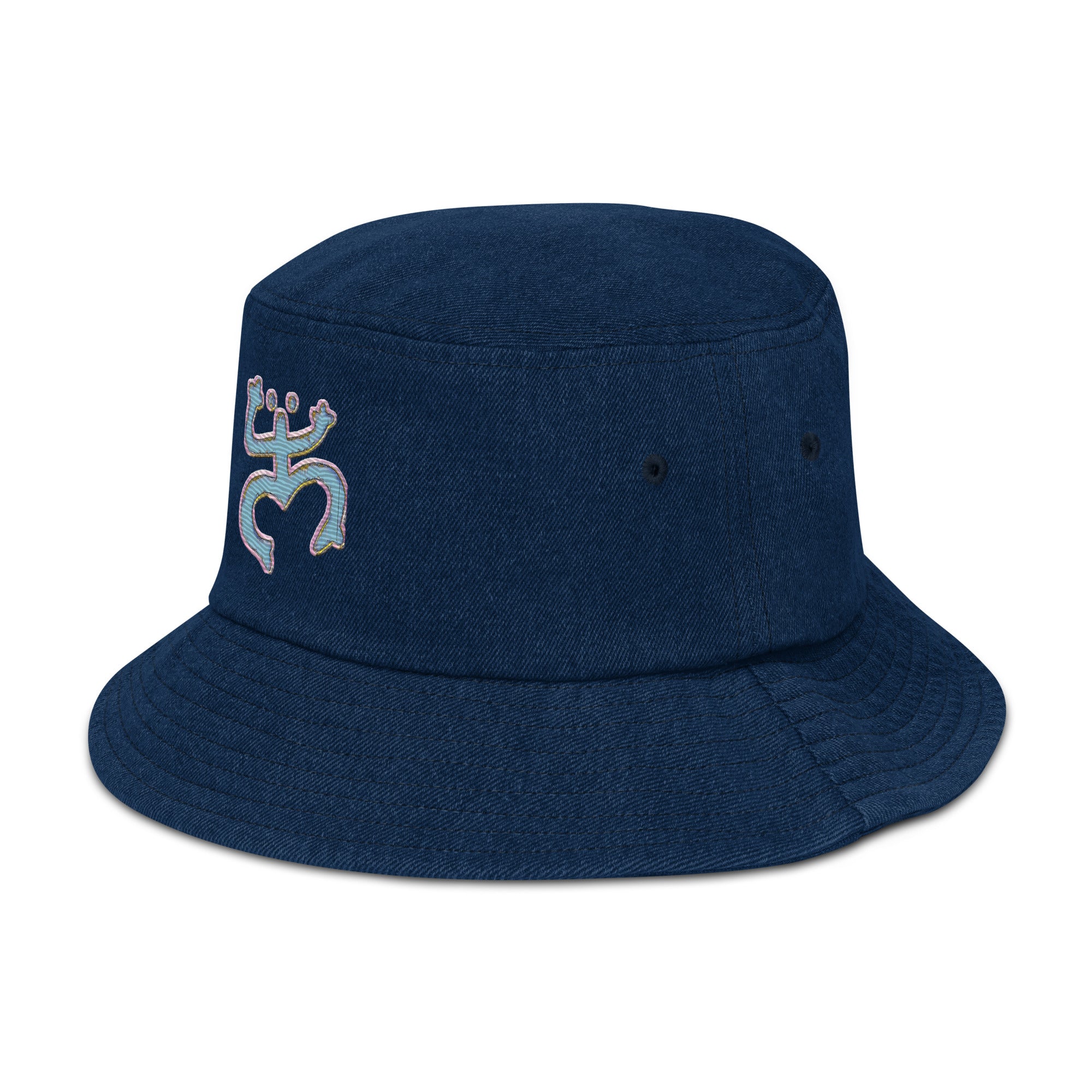 Taino Coqui Denim bucket hat