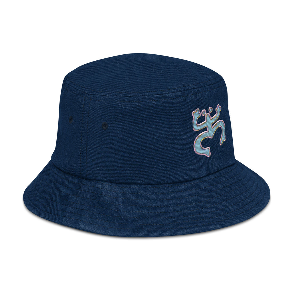 Taino Coqui Denim bucket hat
