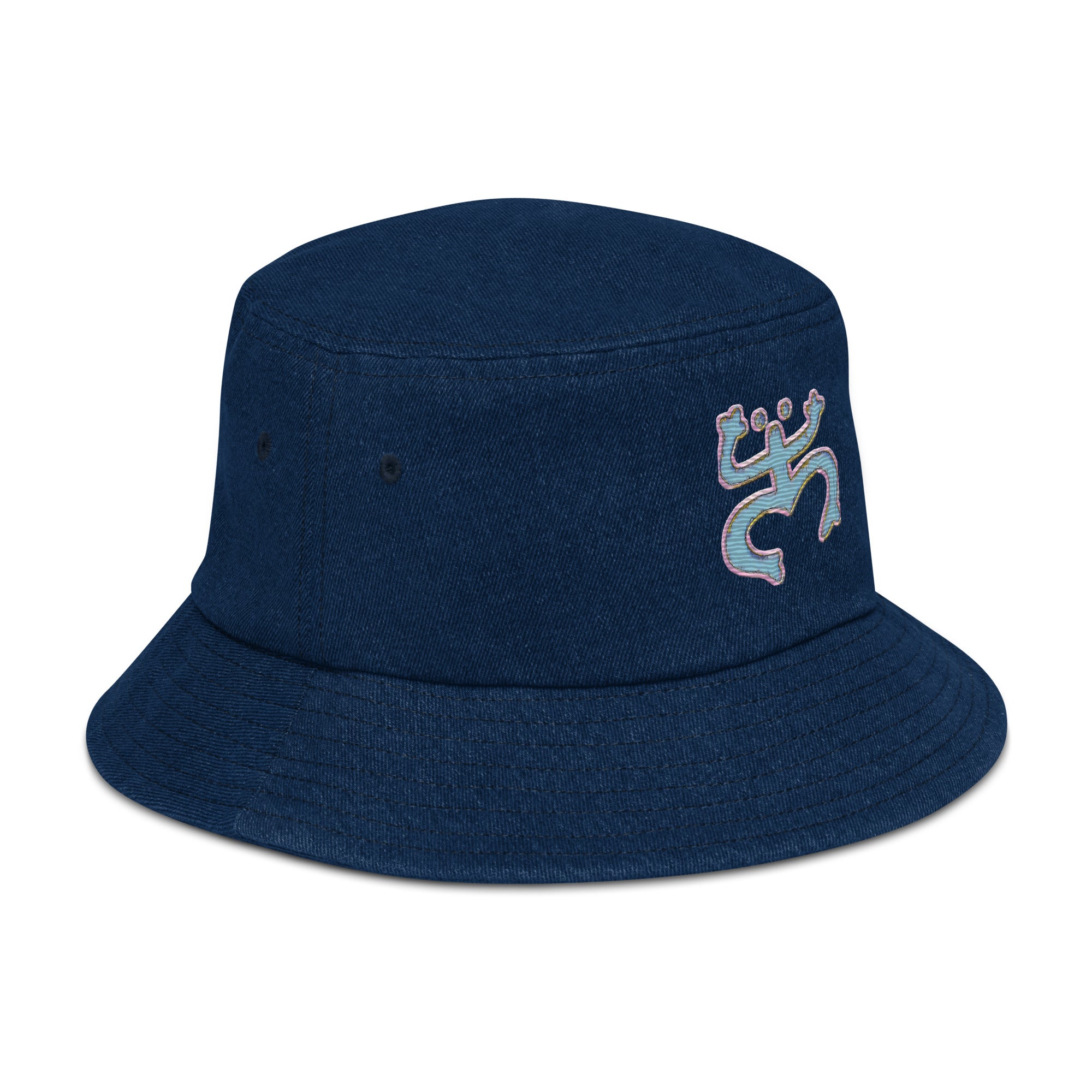 Taino Coqui Denim bucket hat