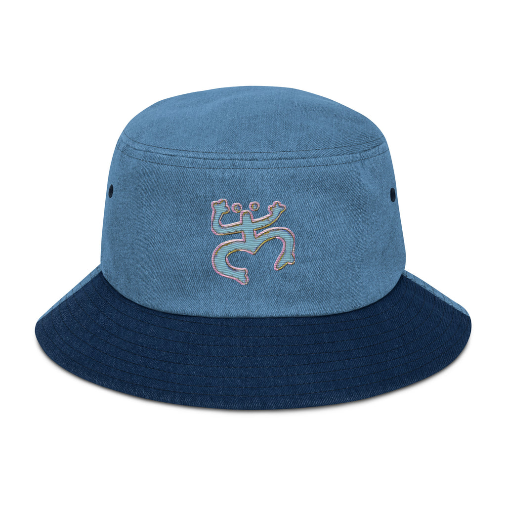 Taino Coqui Denim bucket hat