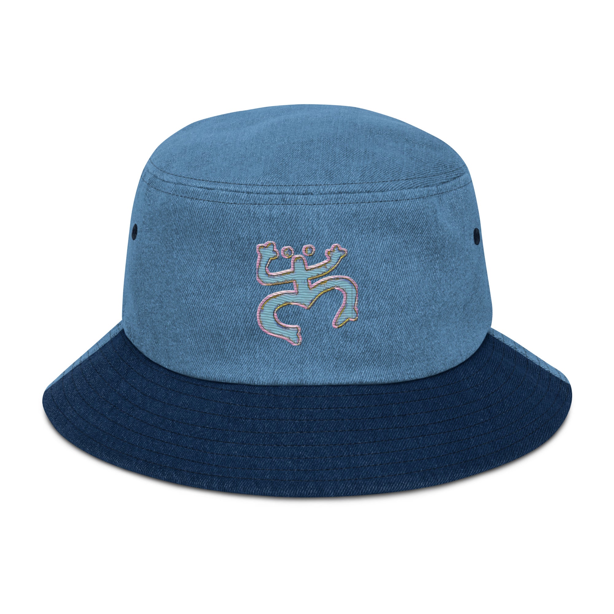 Taino Coqui Denim bucket hat