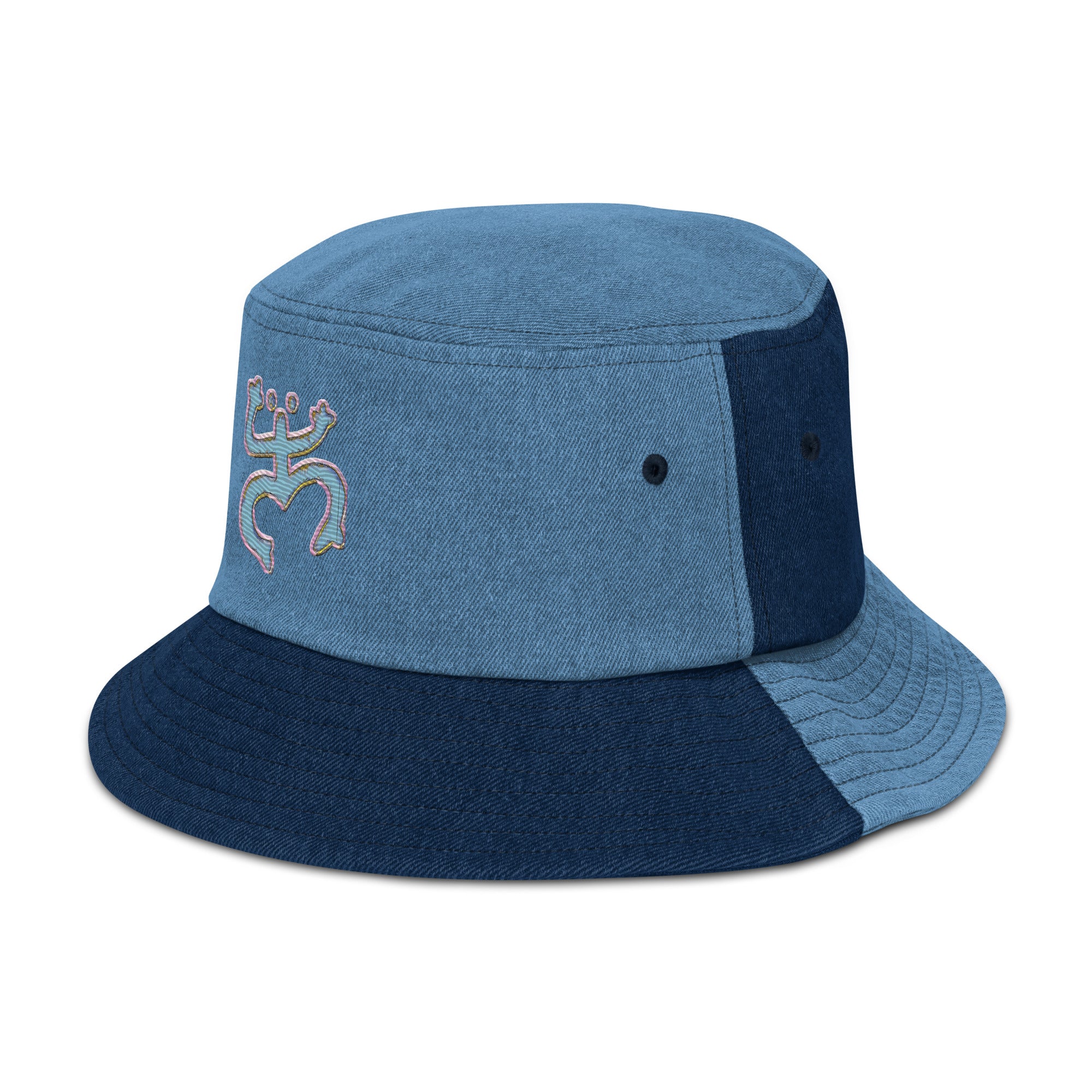 Taino Coqui Denim bucket hat