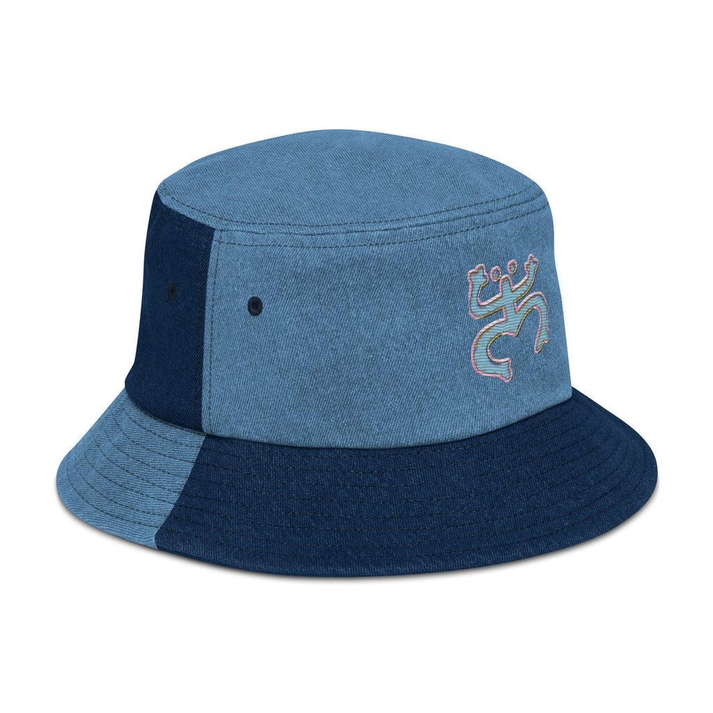 Taino Coqui Denim bucket hat