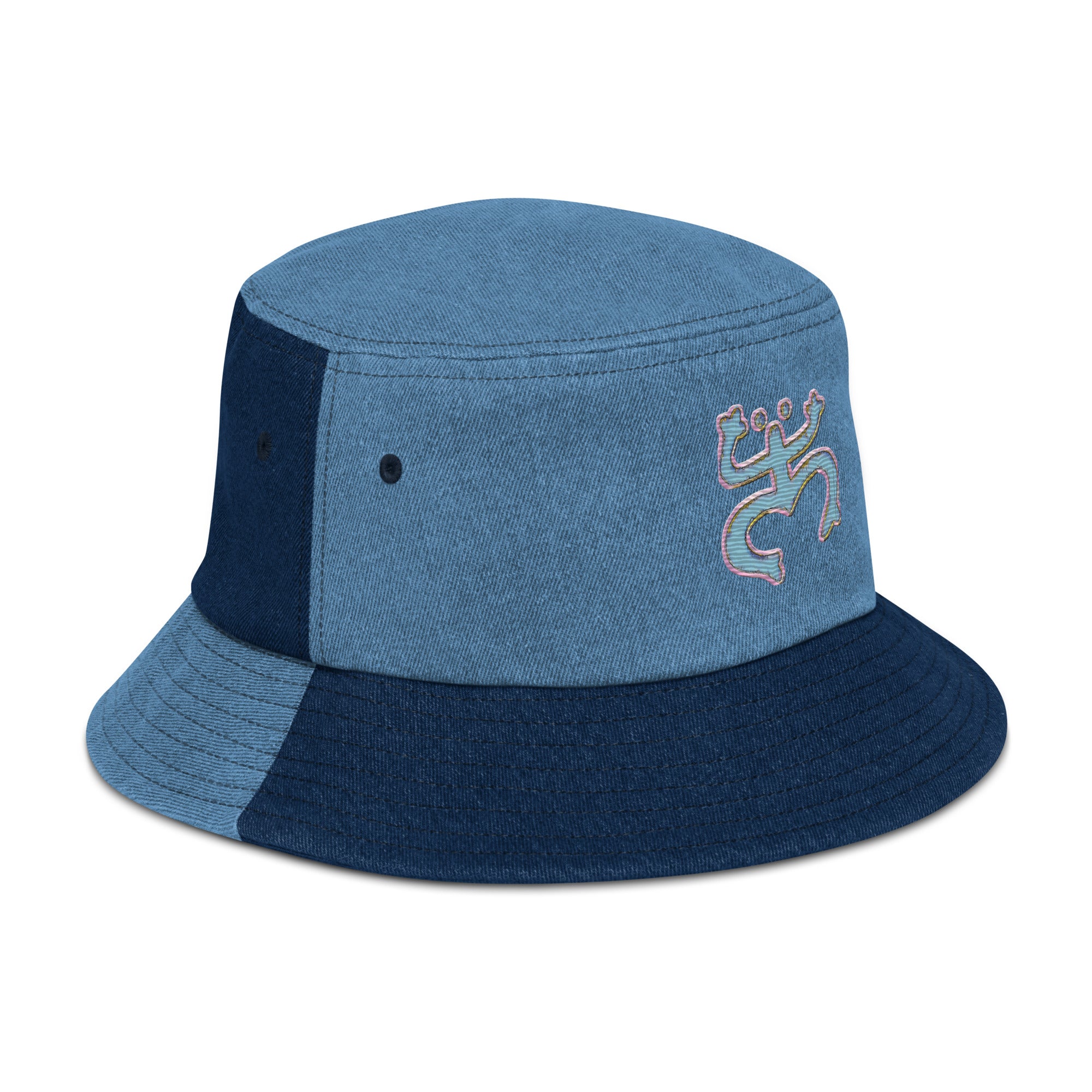 Taino Coqui Denim bucket hat