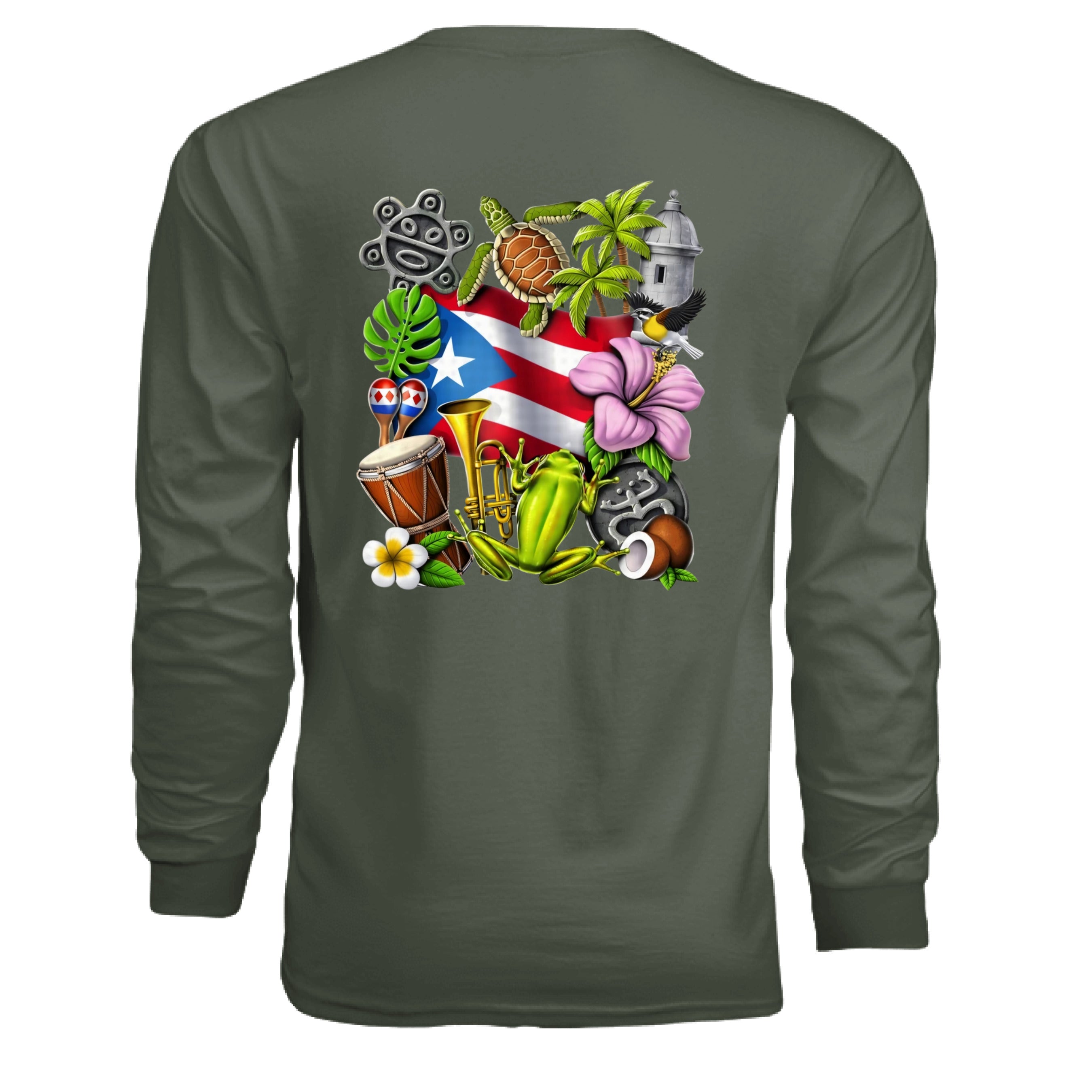 MILITARY GREEN - BACK