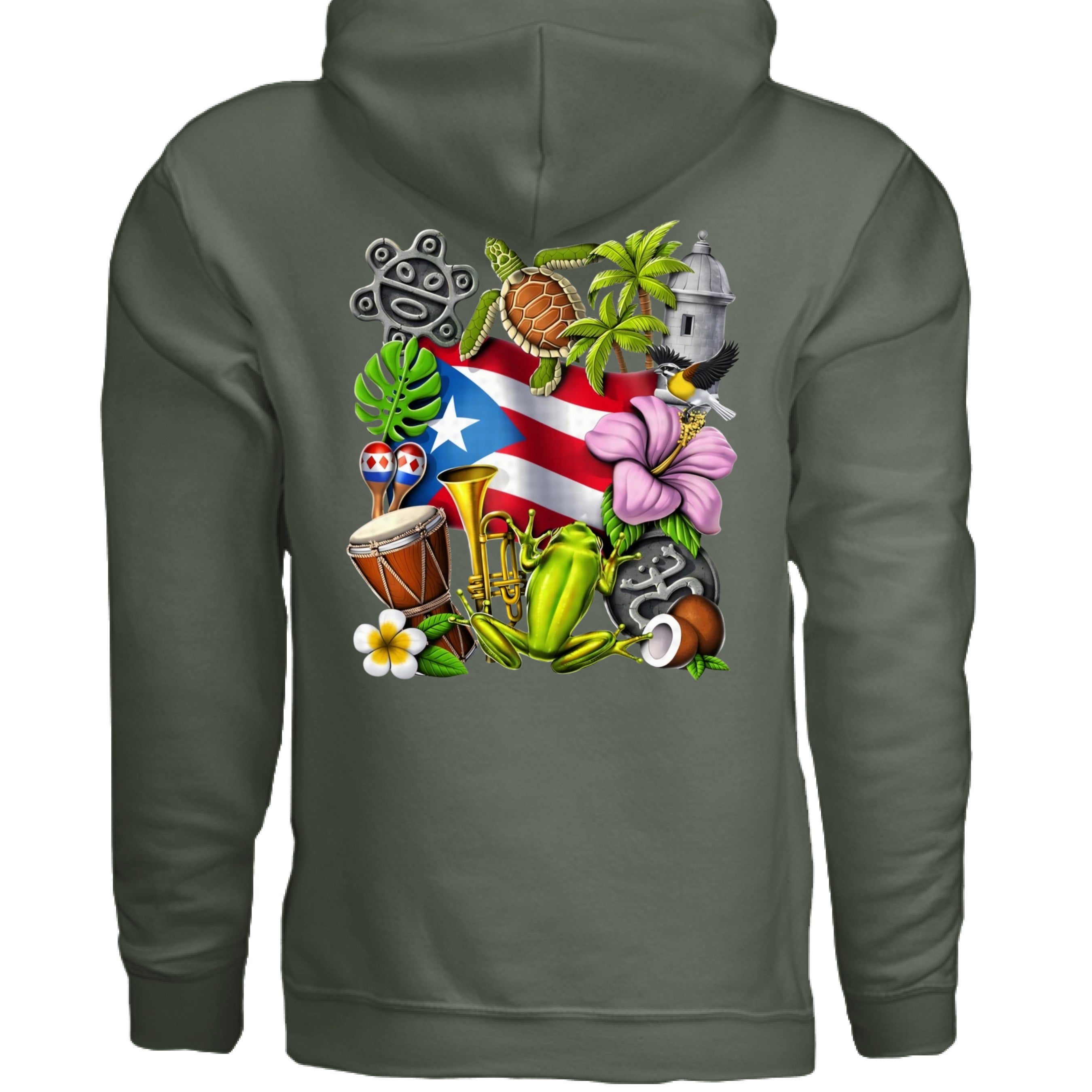 MILITARY GREEN - BACK