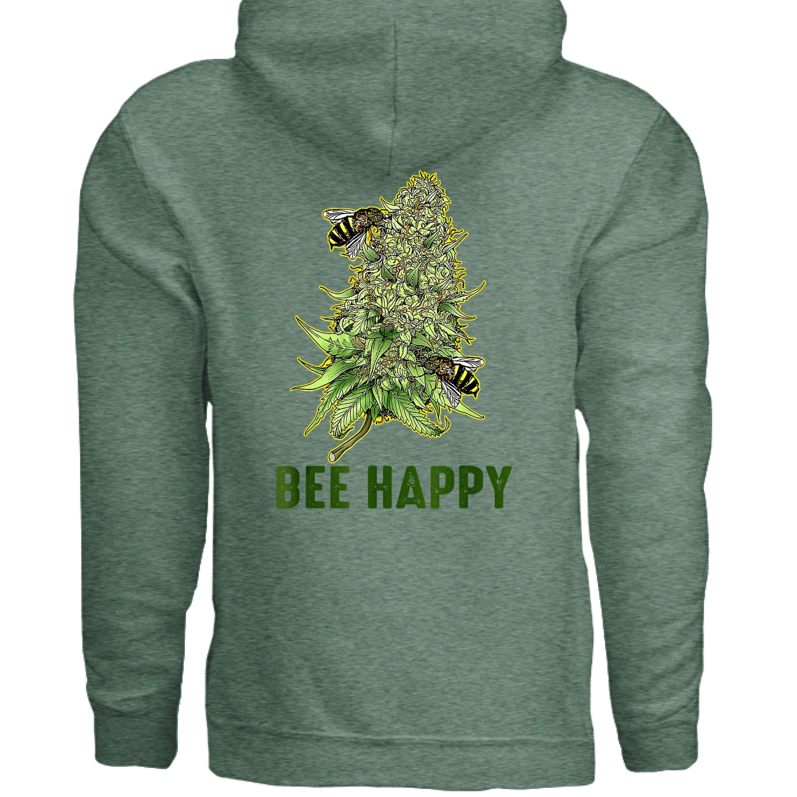 Heather Sport Dark Green - BACK