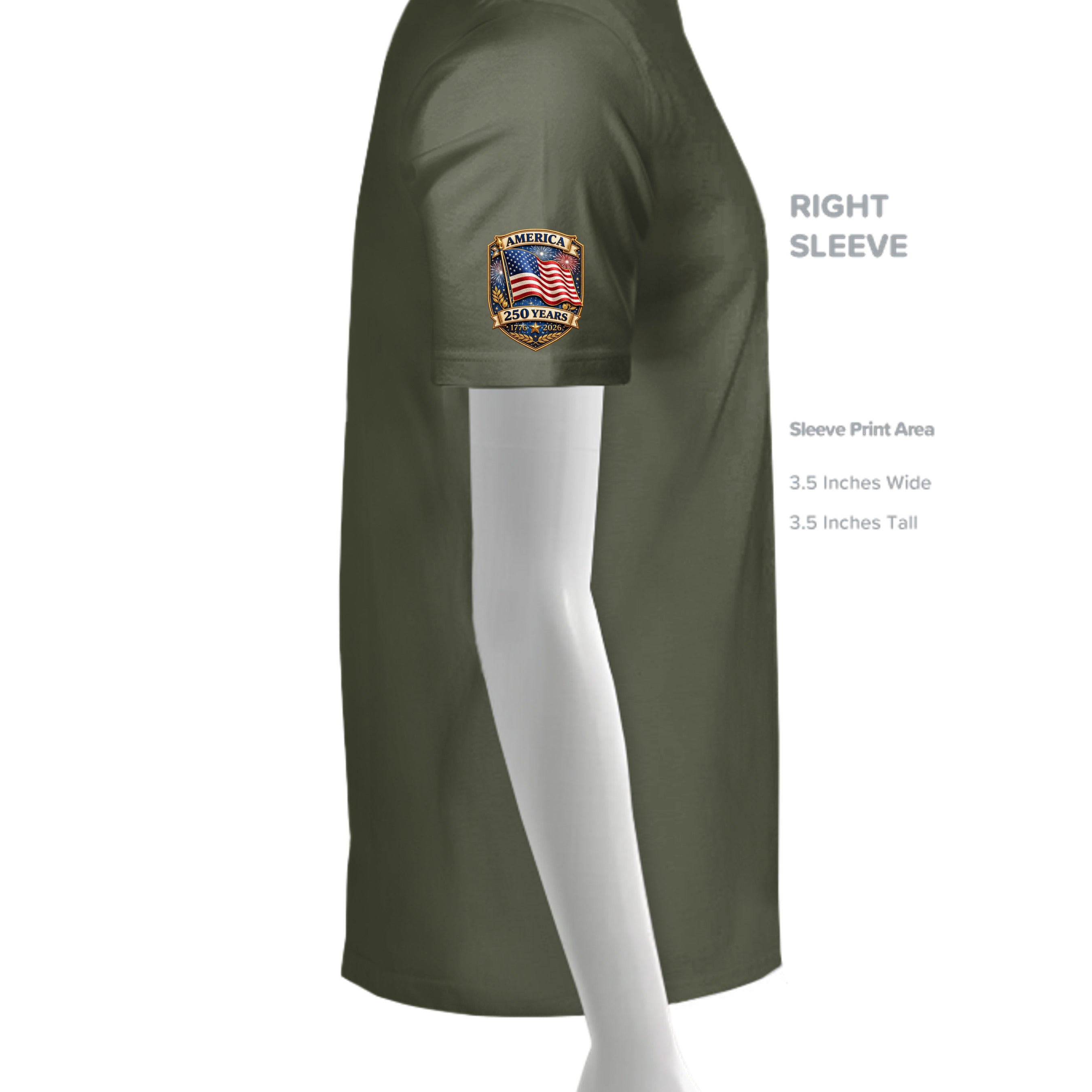MILITARY GREEN - 3005 - SLEEVE_RIGHT