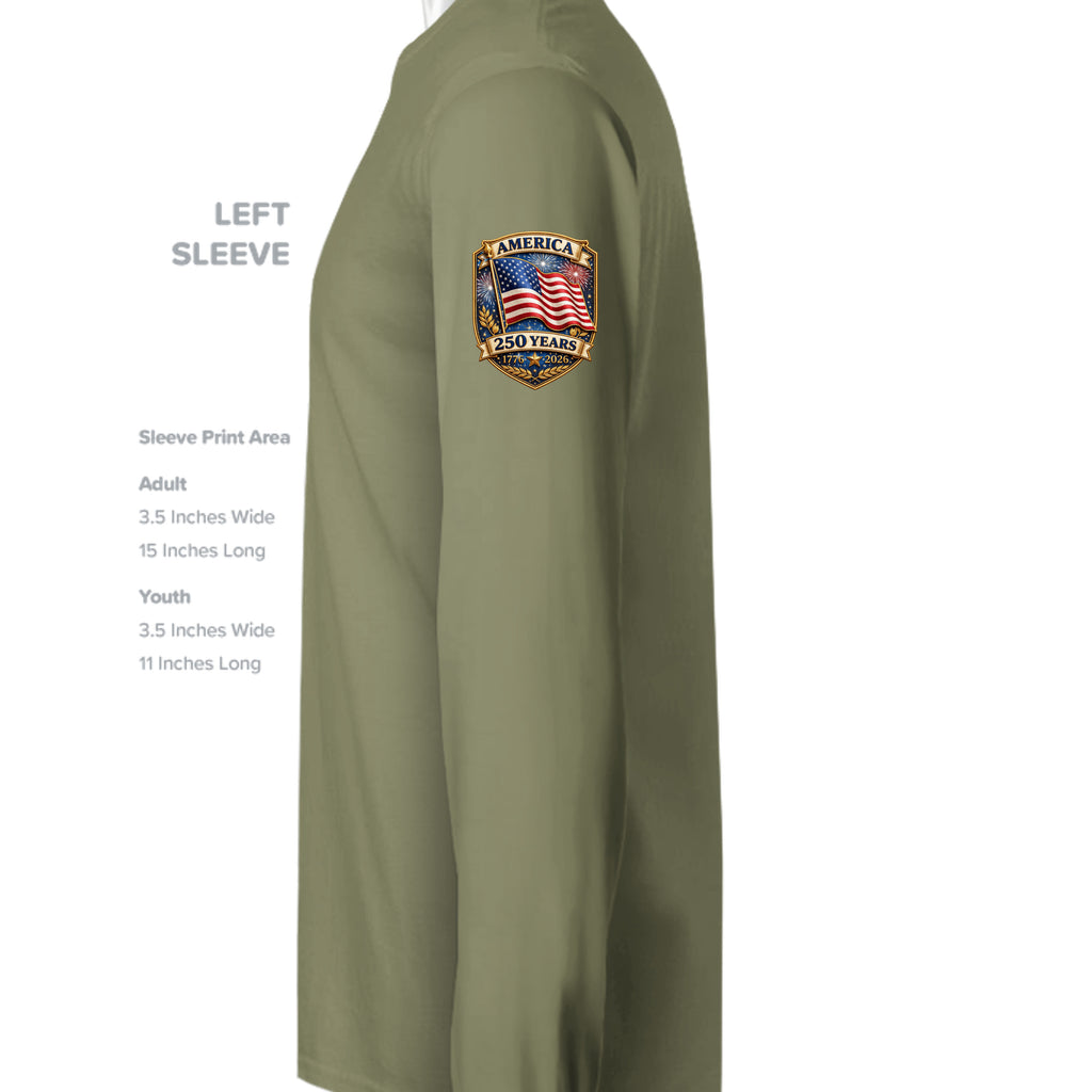 Olive Drab Green - ST350LS - SLEEVE_LEFT