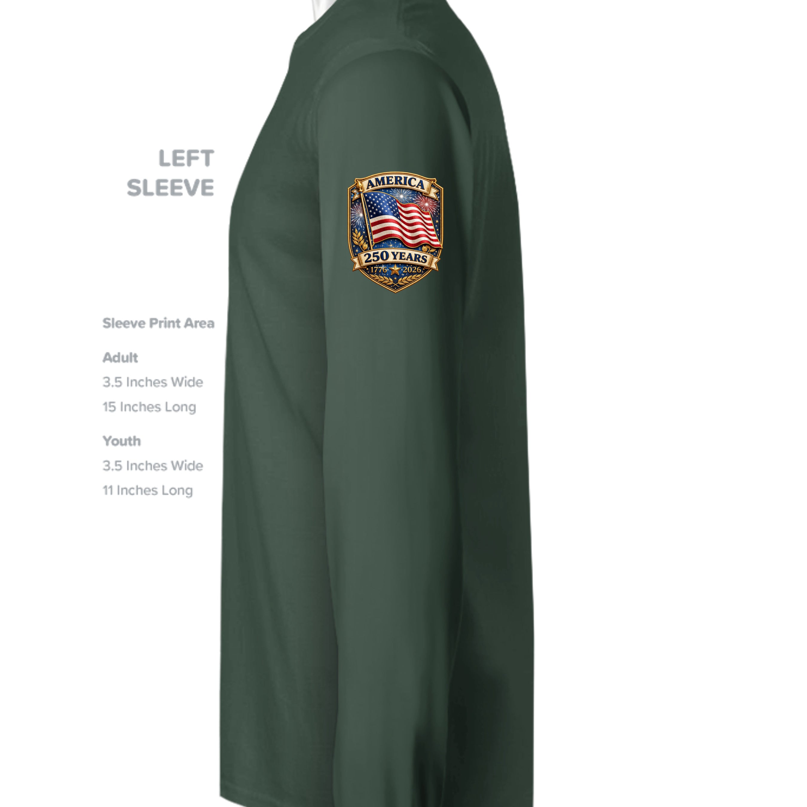 Forest Green - ST350LS - SLEEVE_LEFT