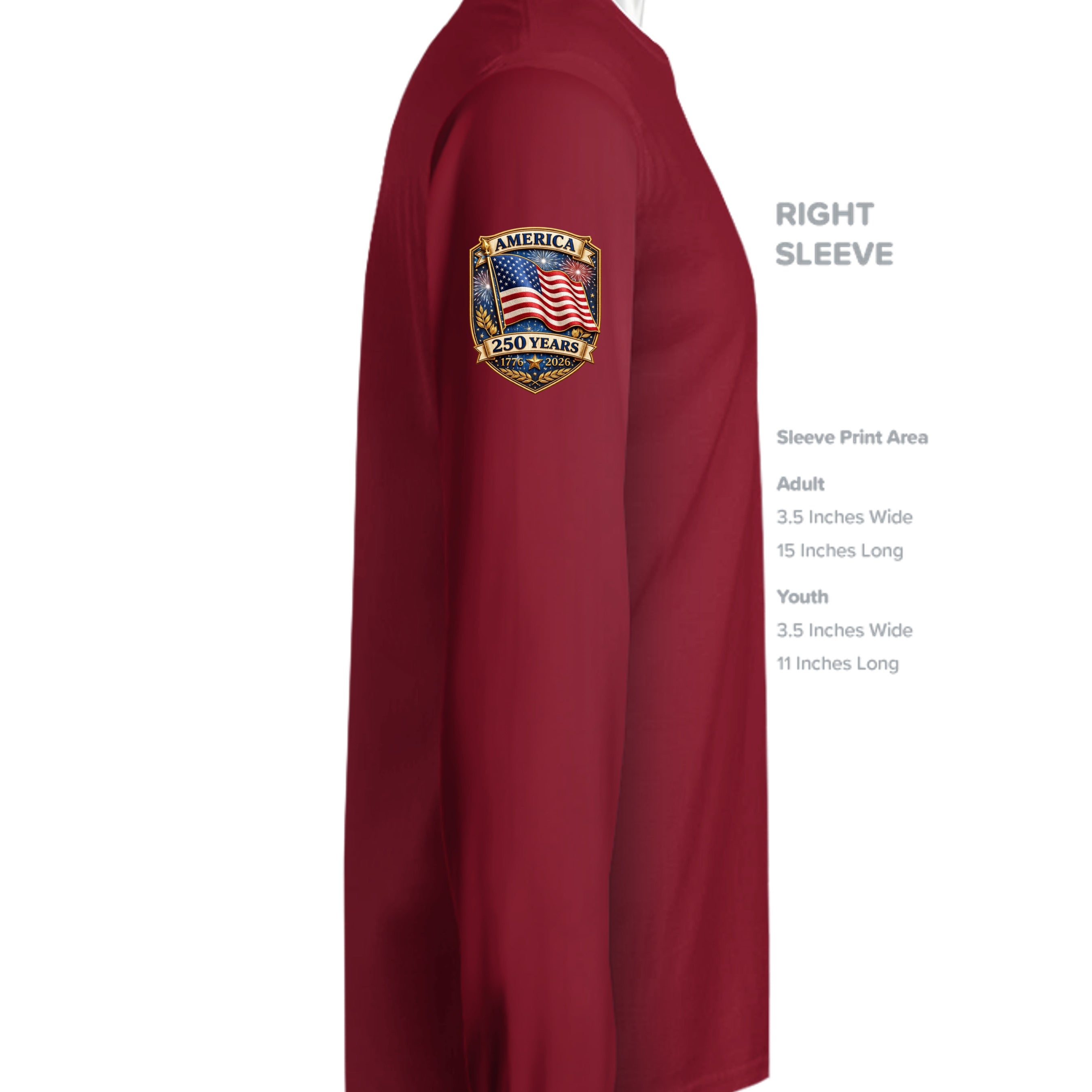 Deep Red - ST350LS - SLEEVE_RIGHT