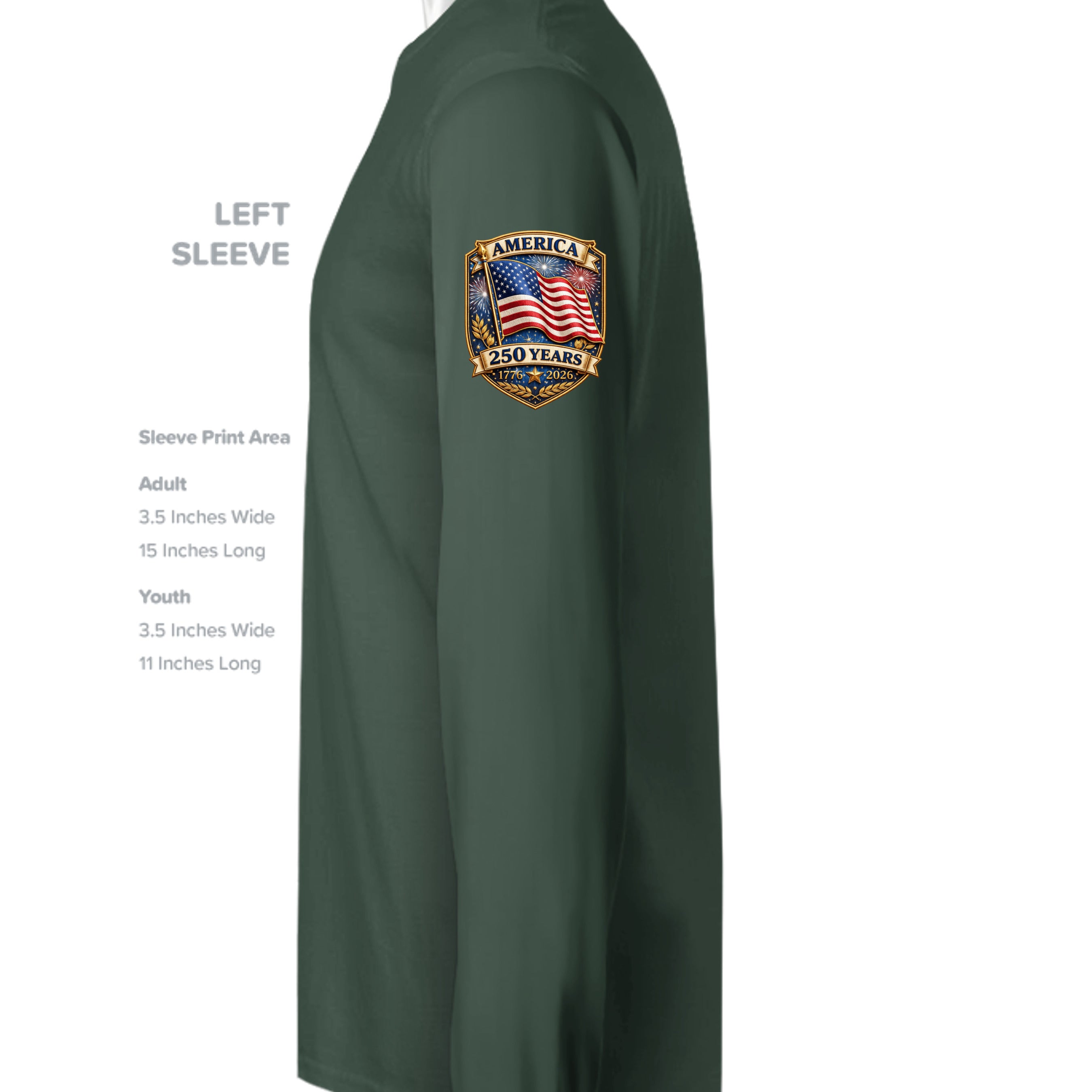 Forest Green - ST350LS - SLEEVE_LEFT