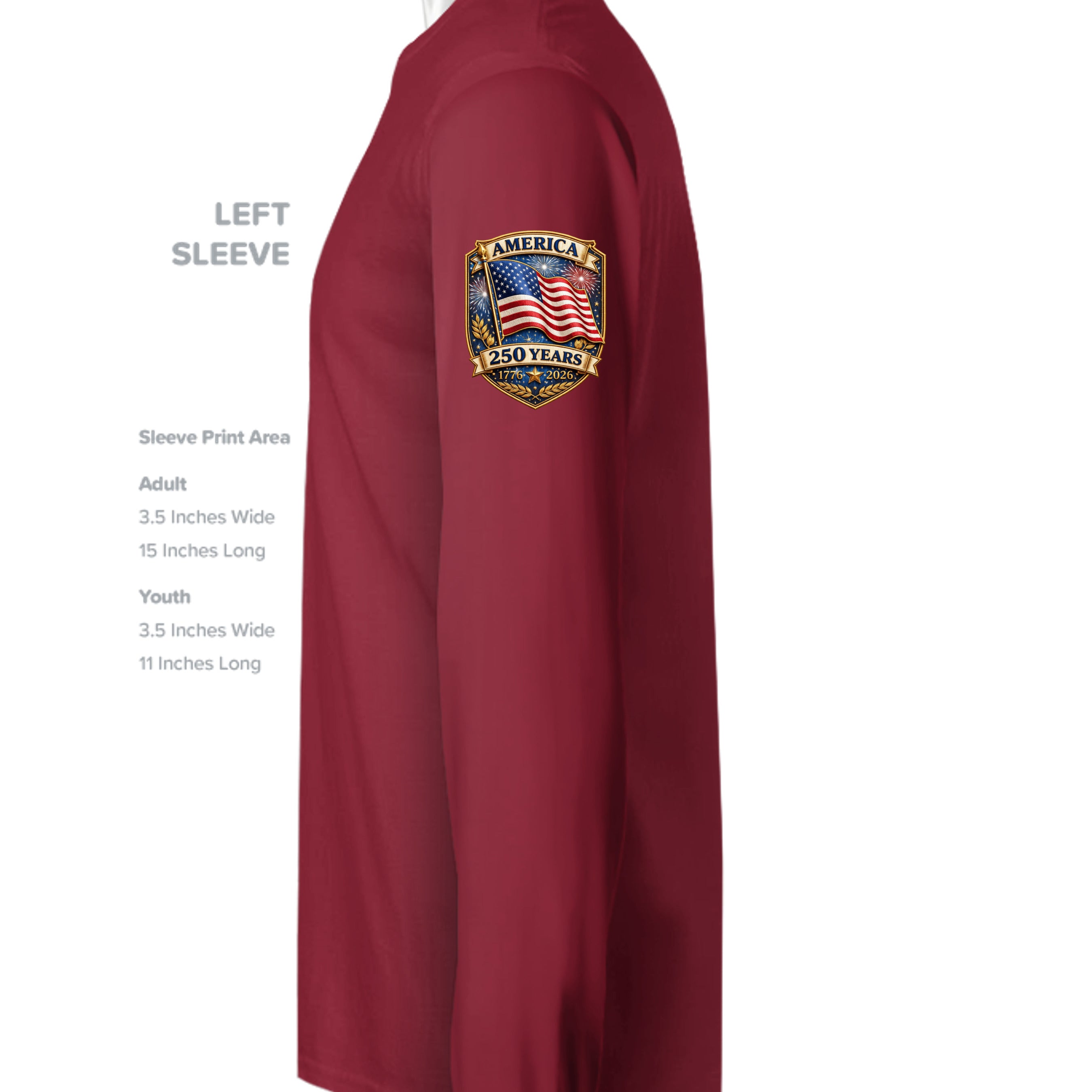 Deep Red - ST350LS - SLEEVE_LEFT