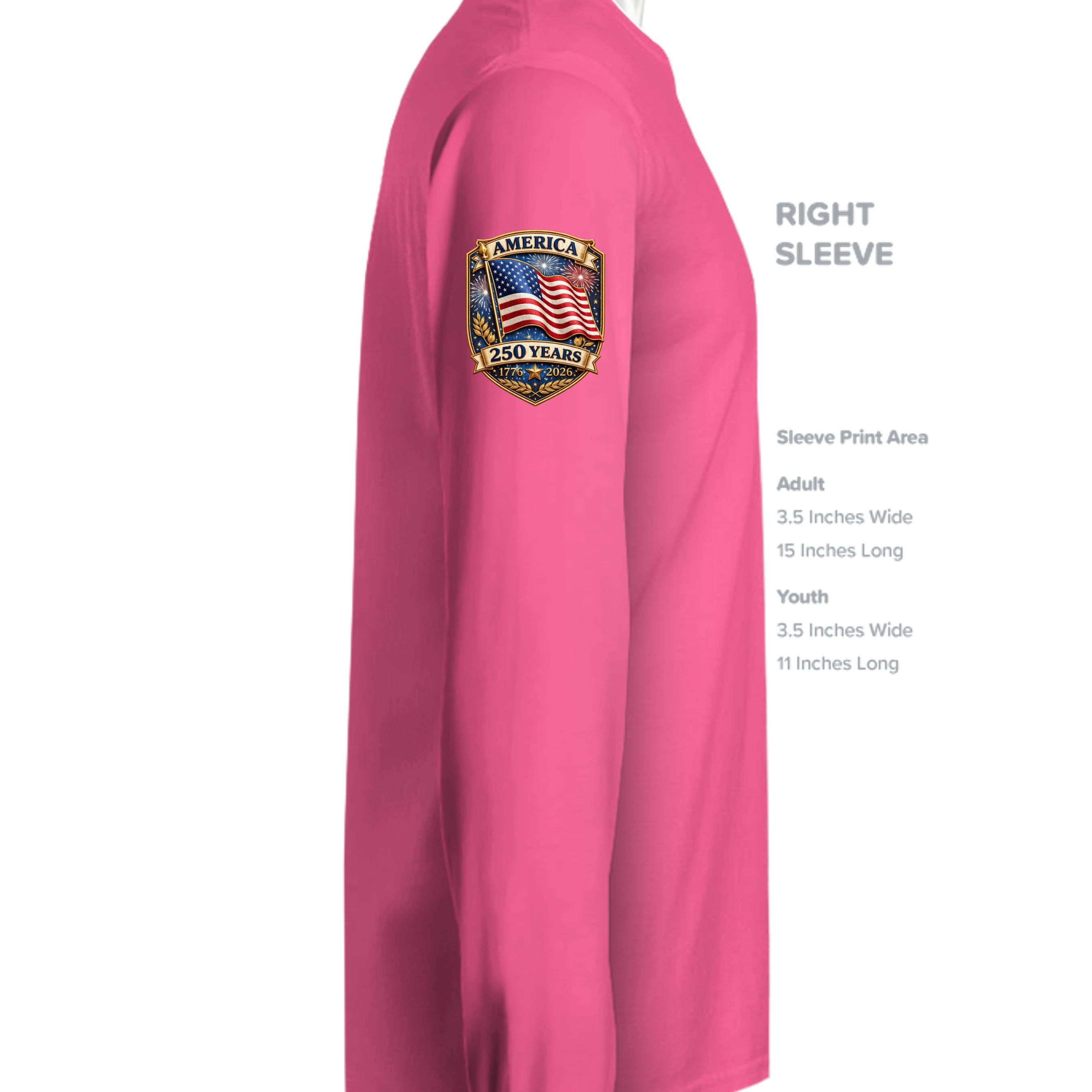 Neon Pink - ST350LS - SLEEVE_RIGHT