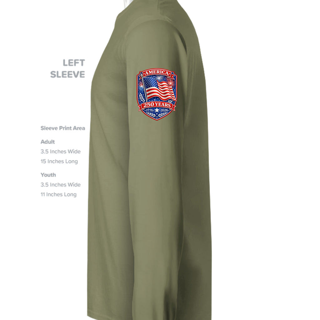 Olive Drab Green - ST350LS - SLEEVE_LEFT