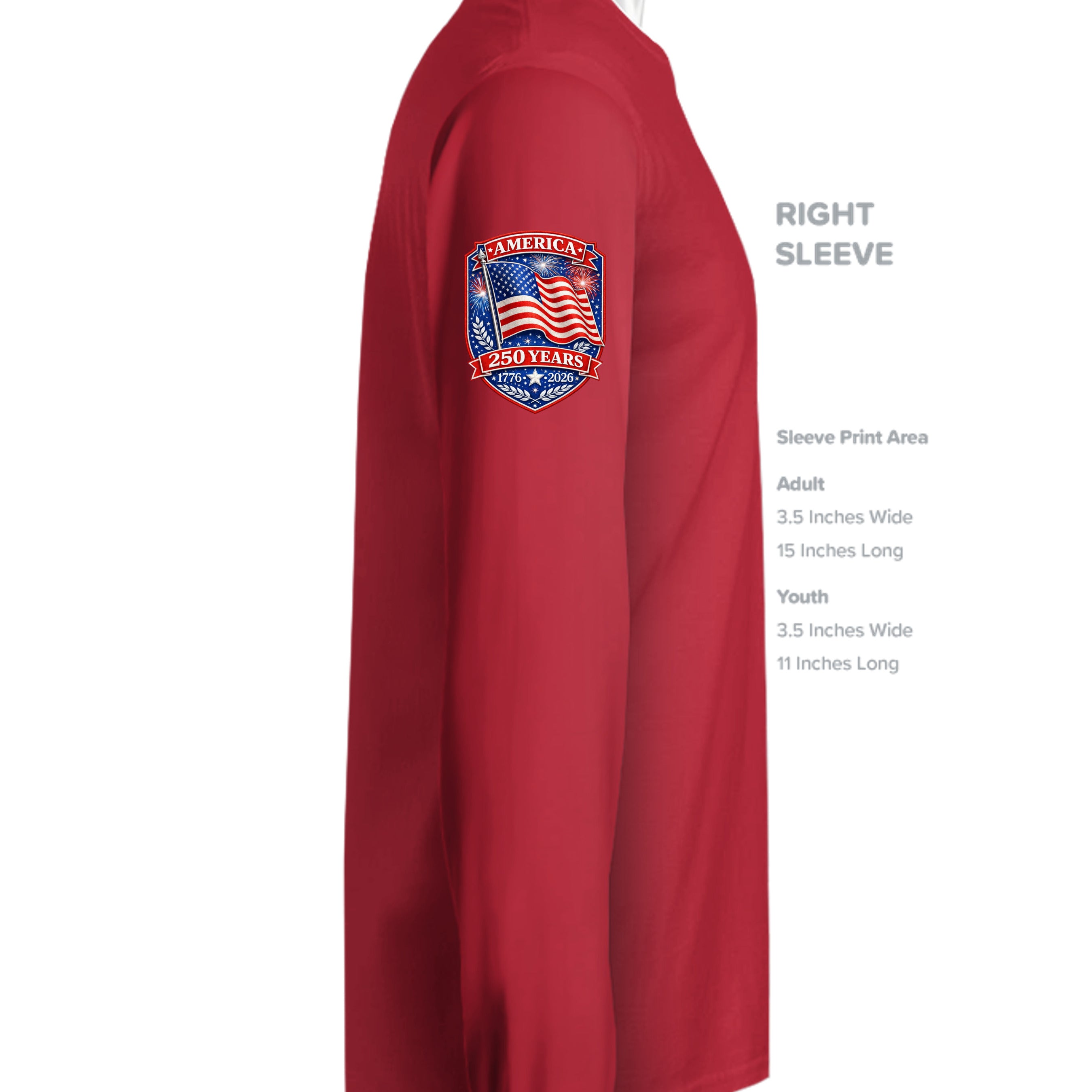 True Red - ST350LS - SLEEVE_RIGHT