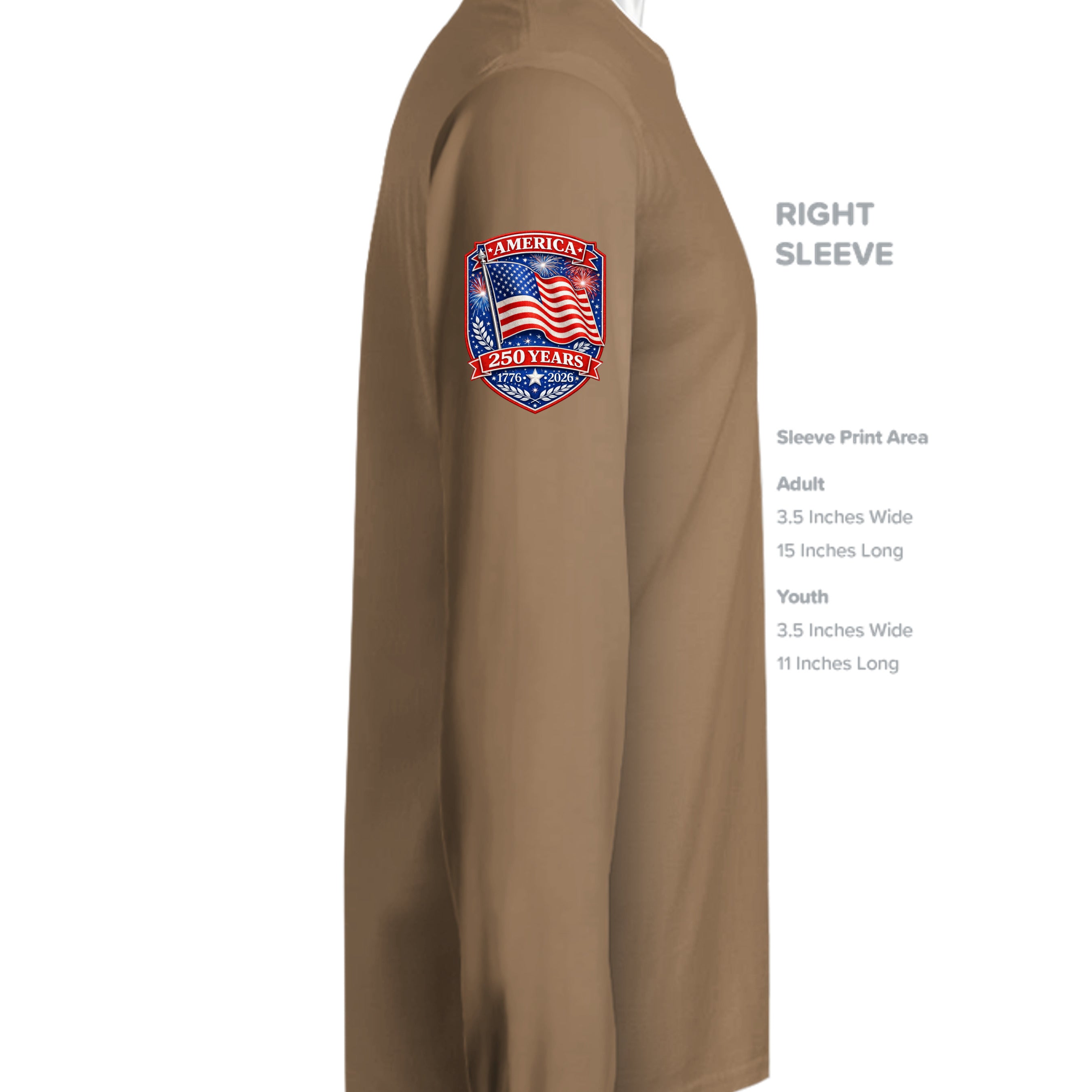 Woodland Brown - ST350LS - SLEEVE_RIGHT