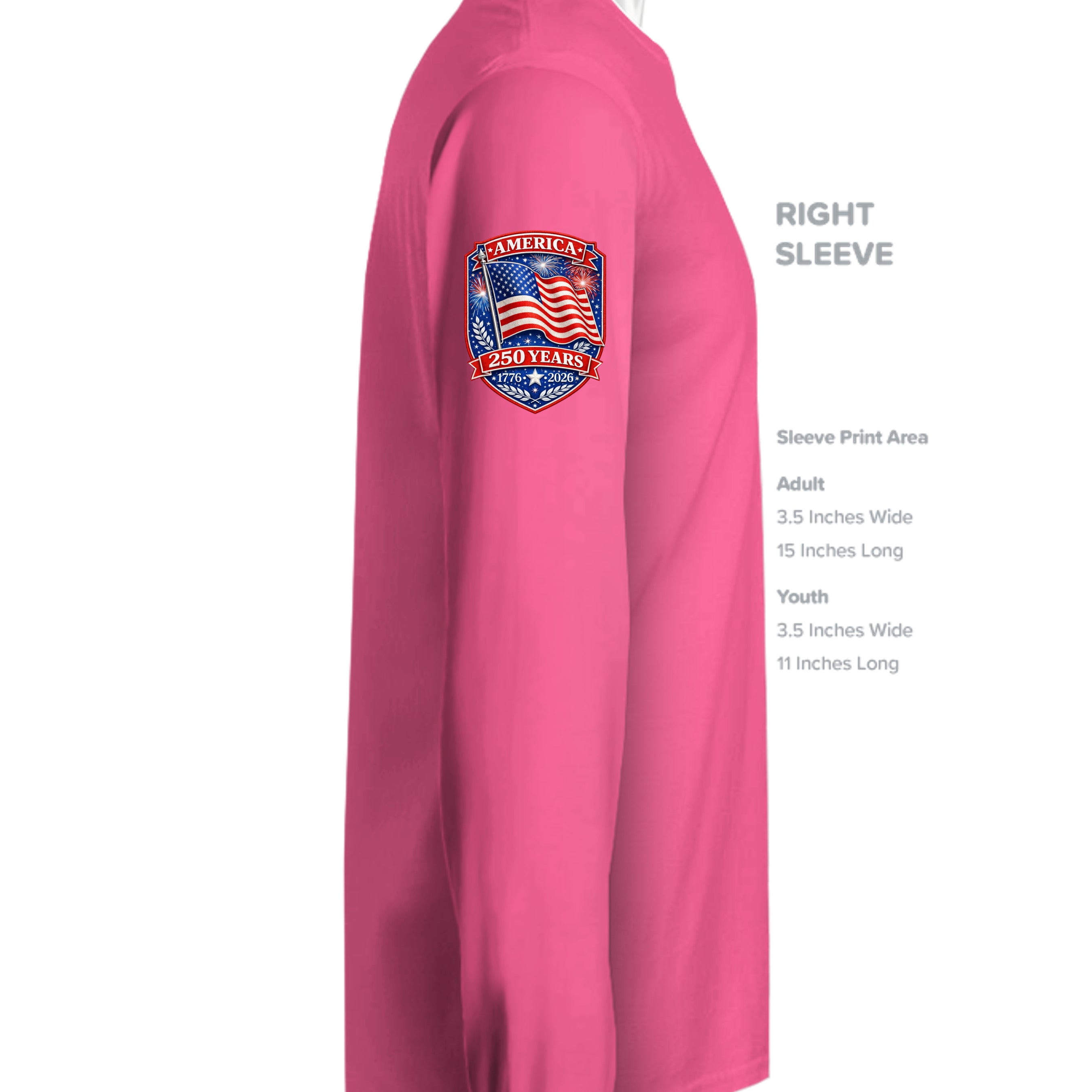 Neon Pink - ST350LS - SLEEVE_RIGHT