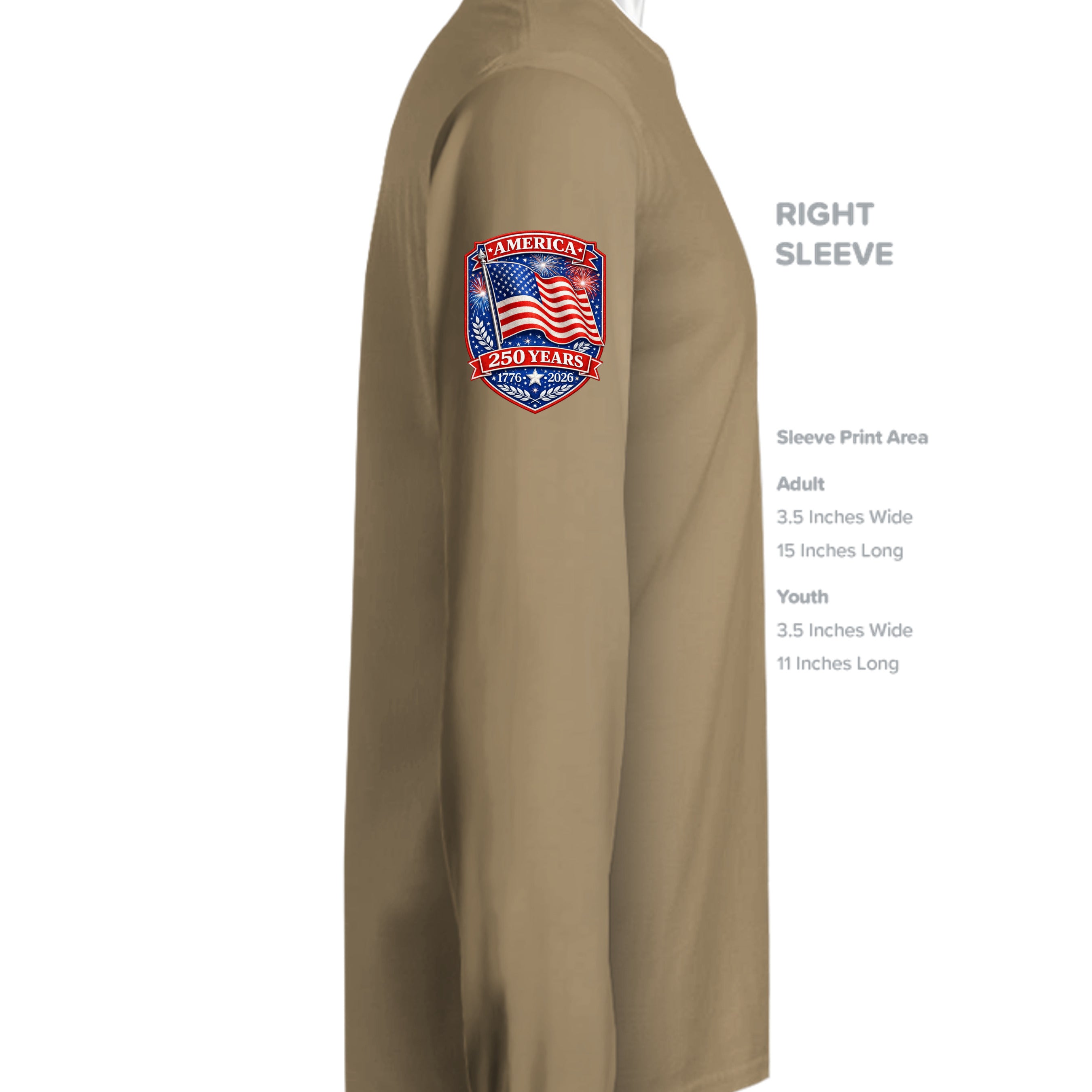 Coyote Brown - ST350LS - SLEEVE_RIGHT