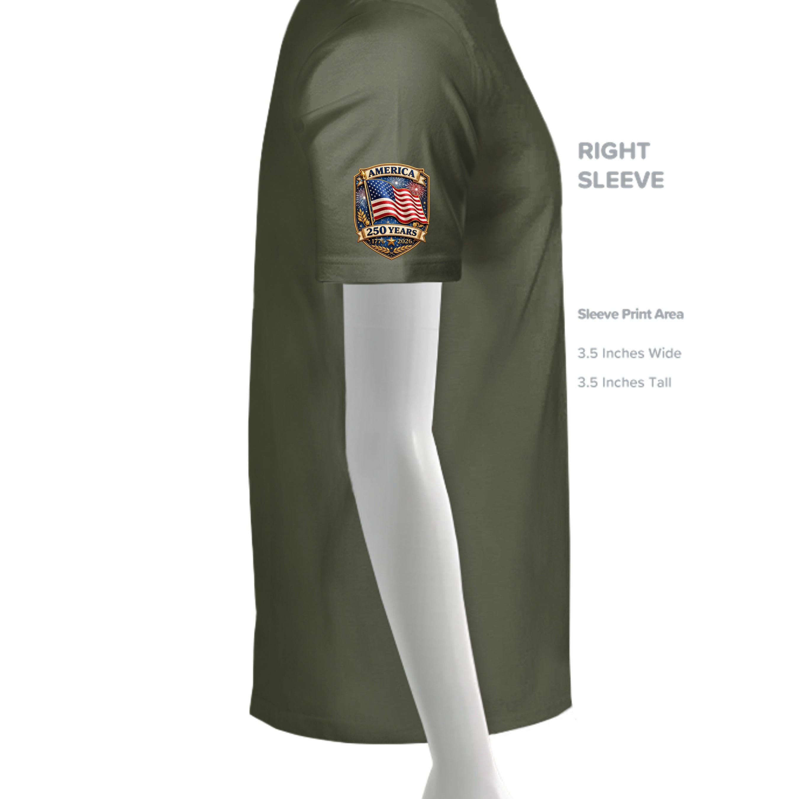 MILITARY GREEN - 3005 - SLEEVE_RIGHT