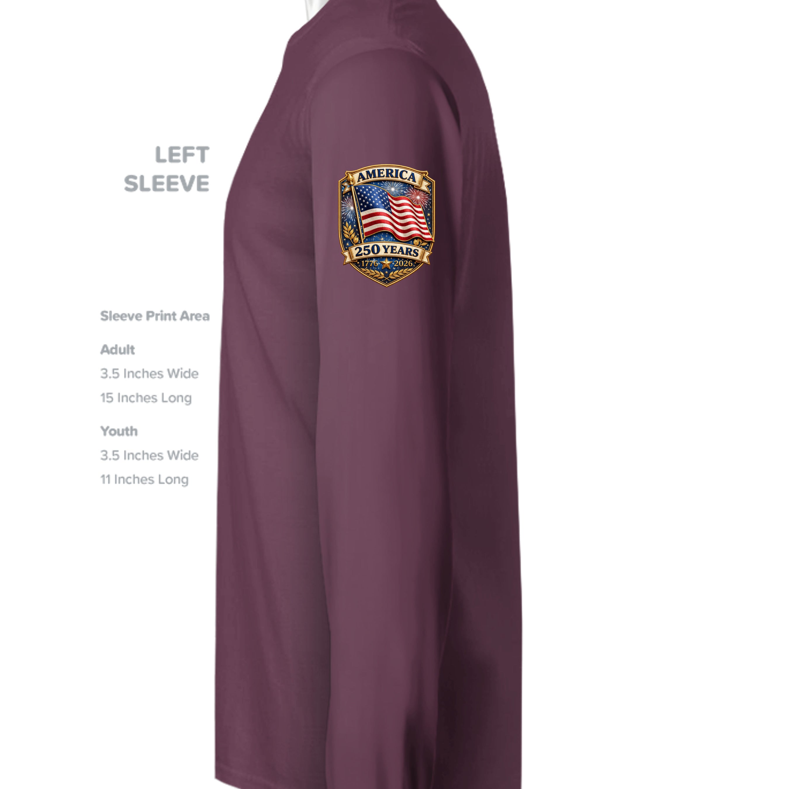 Sport Dark Maroon - TT11L - SLEEVE_LEFT