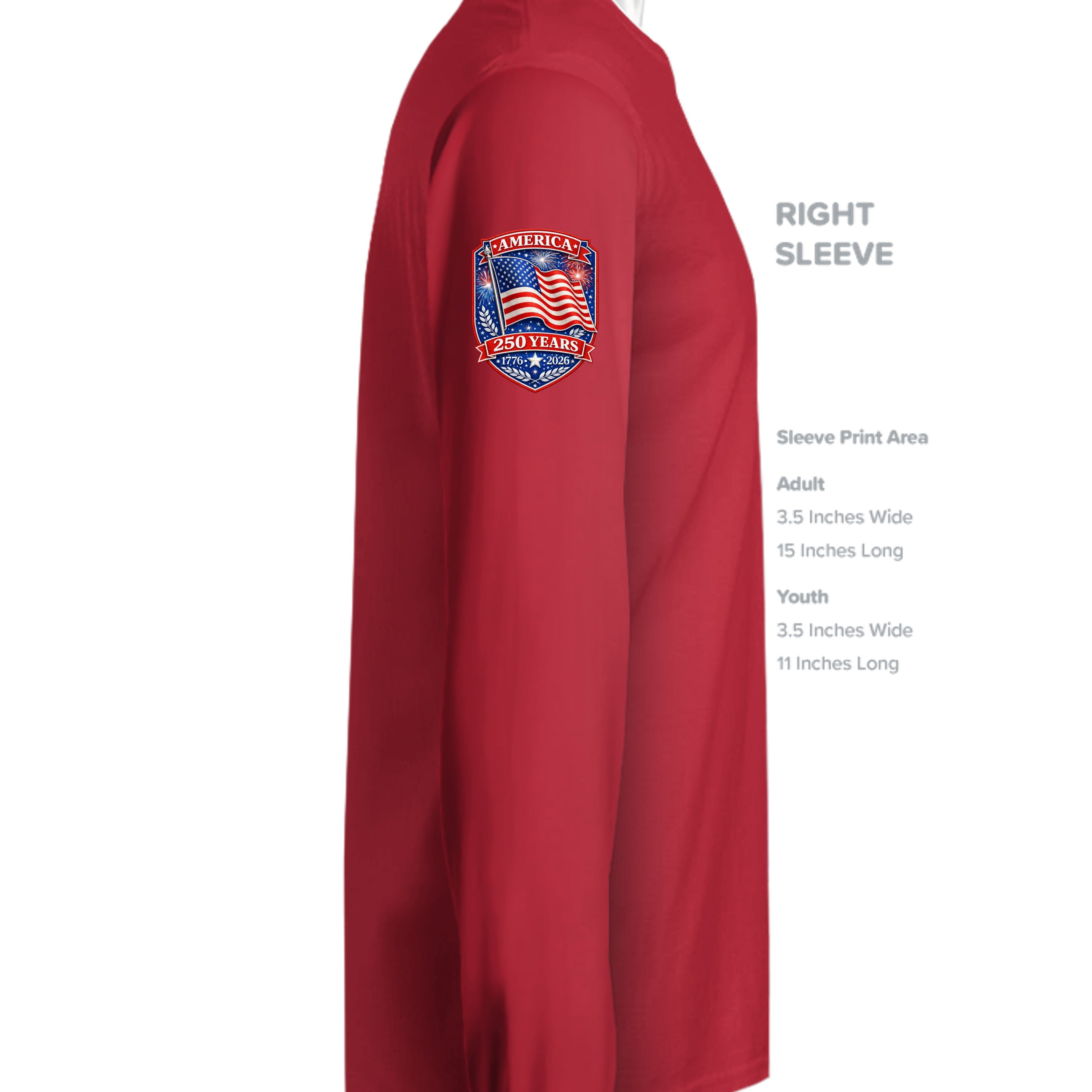 True Red - ST350LS - SLEEVE_RIGHT