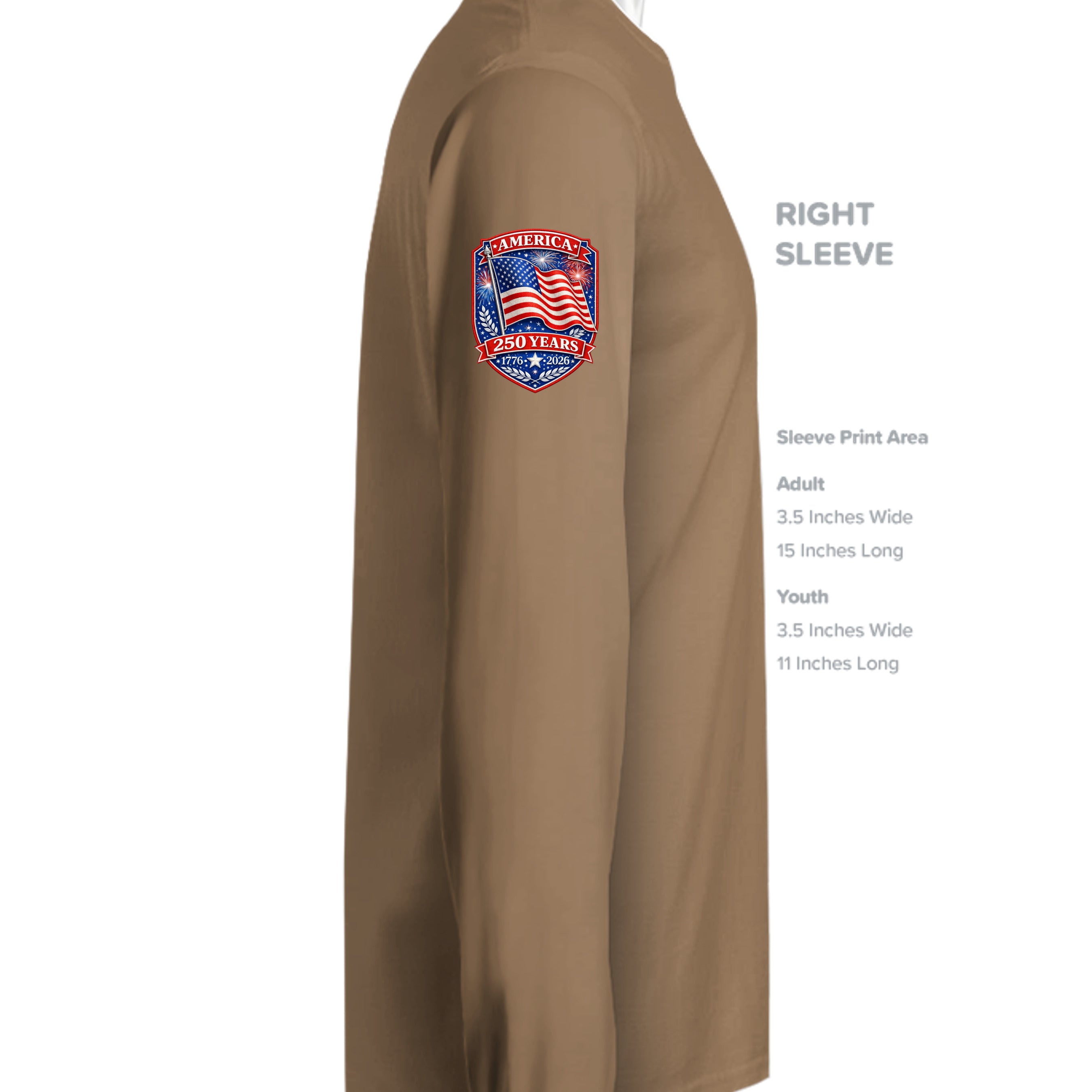 Woodland Brown - ST350LS - SLEEVE_RIGHT