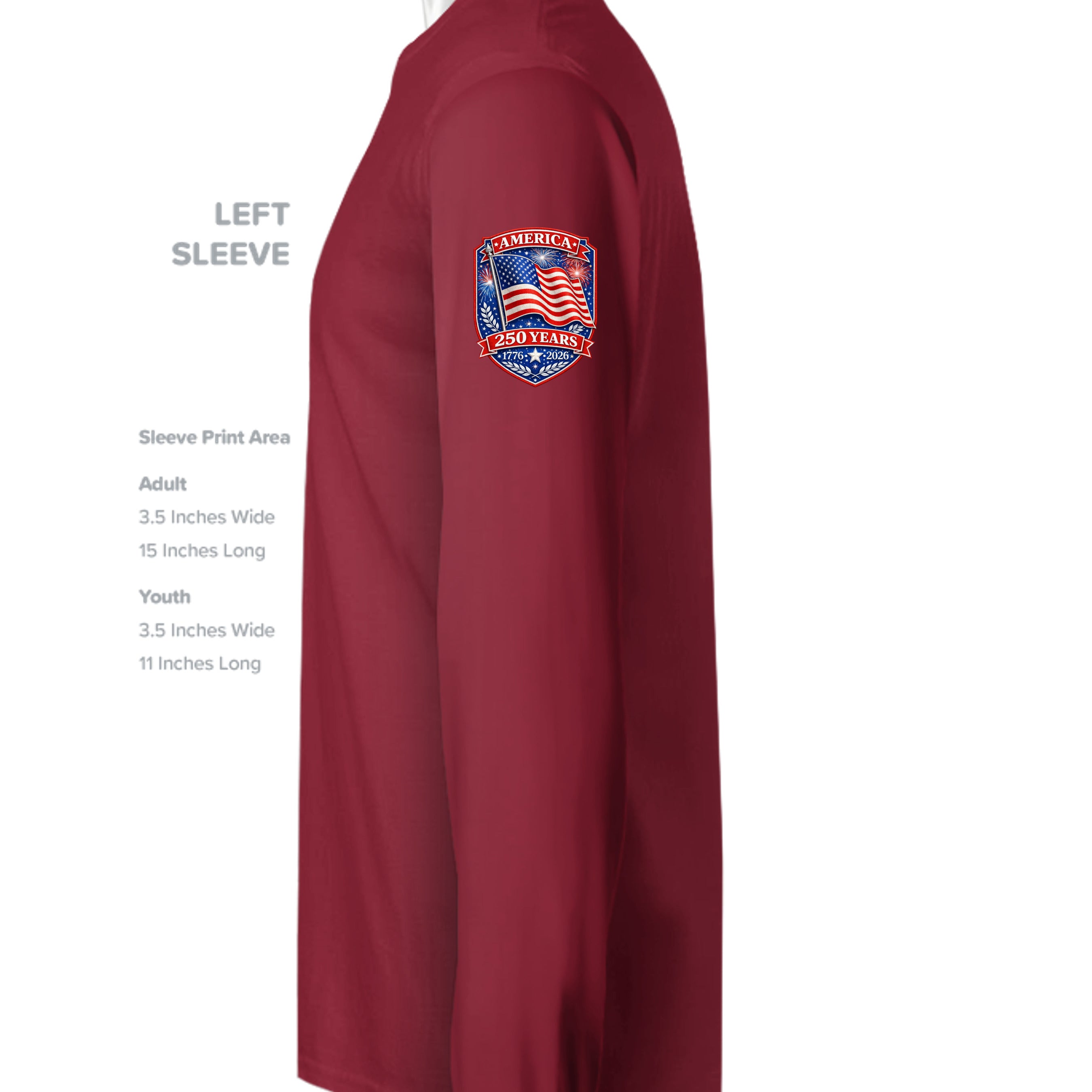 Deep Red - ST350LS - SLEEVE_LEFT