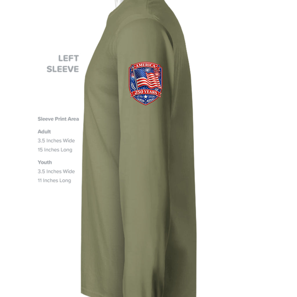 Olive Drab Green - ST350LS - SLEEVE_LEFT