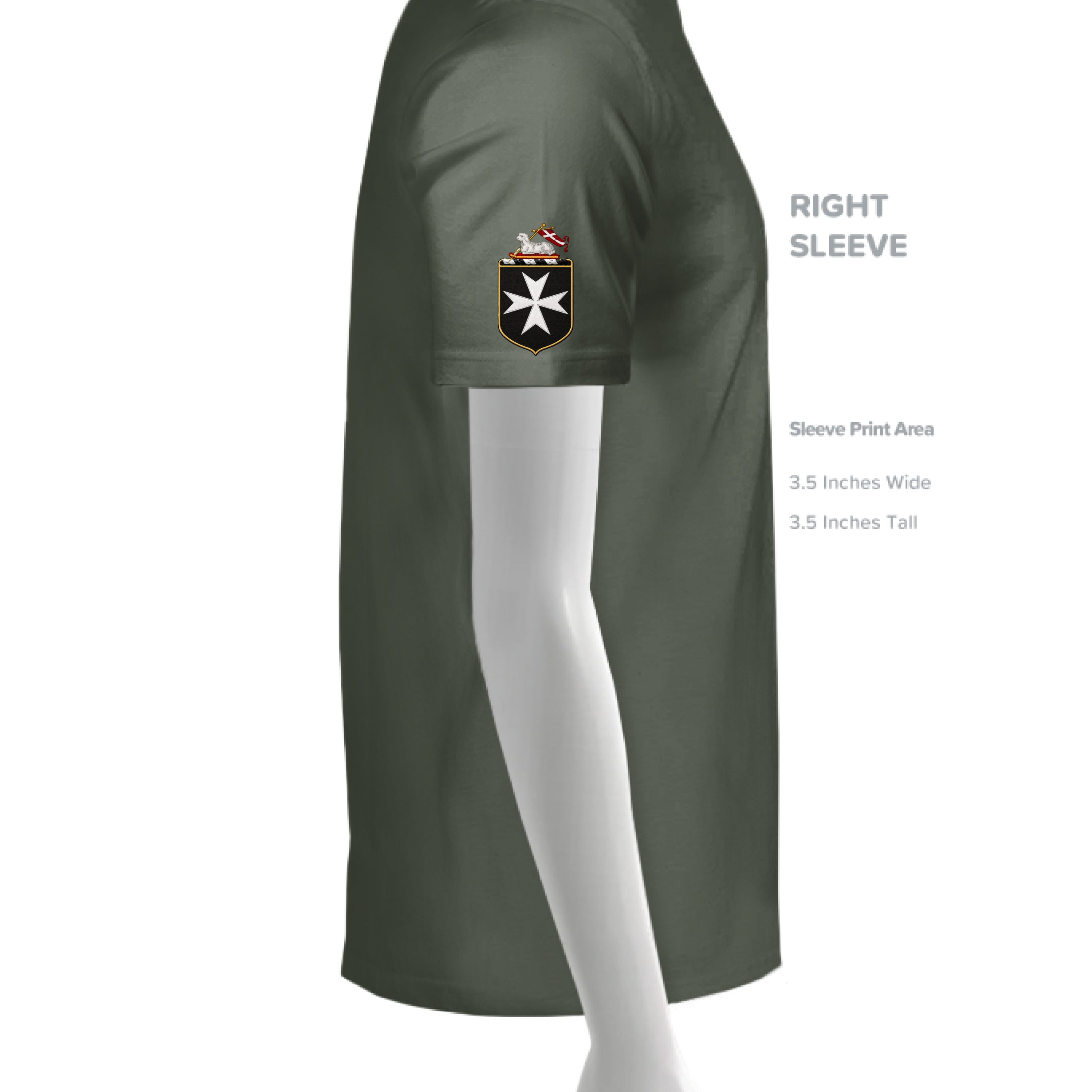MILITARY GREEN - G500 - SLEEVE_RIGHT