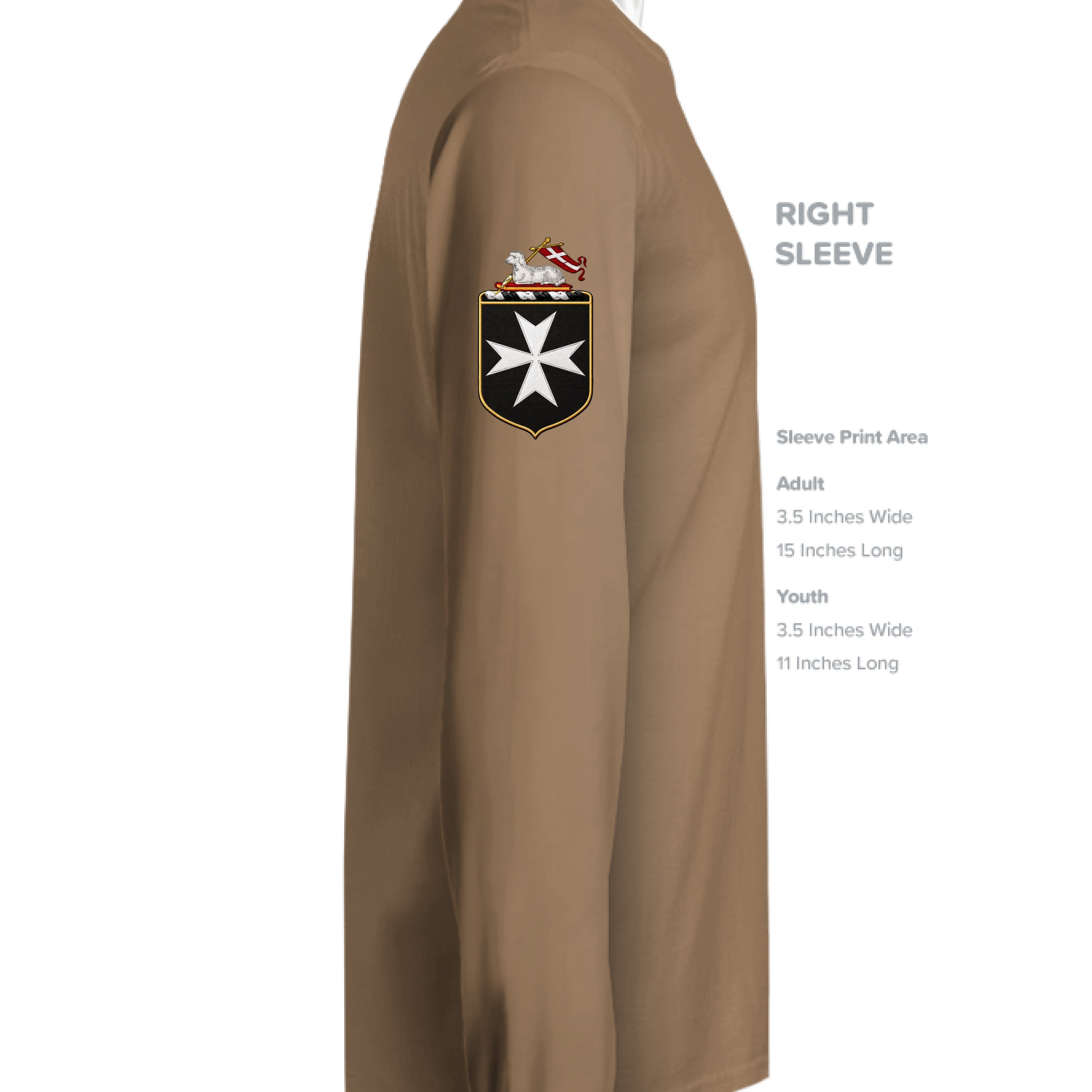 Woodland Brown - ST350LS - SLEEVE_RIGHT
