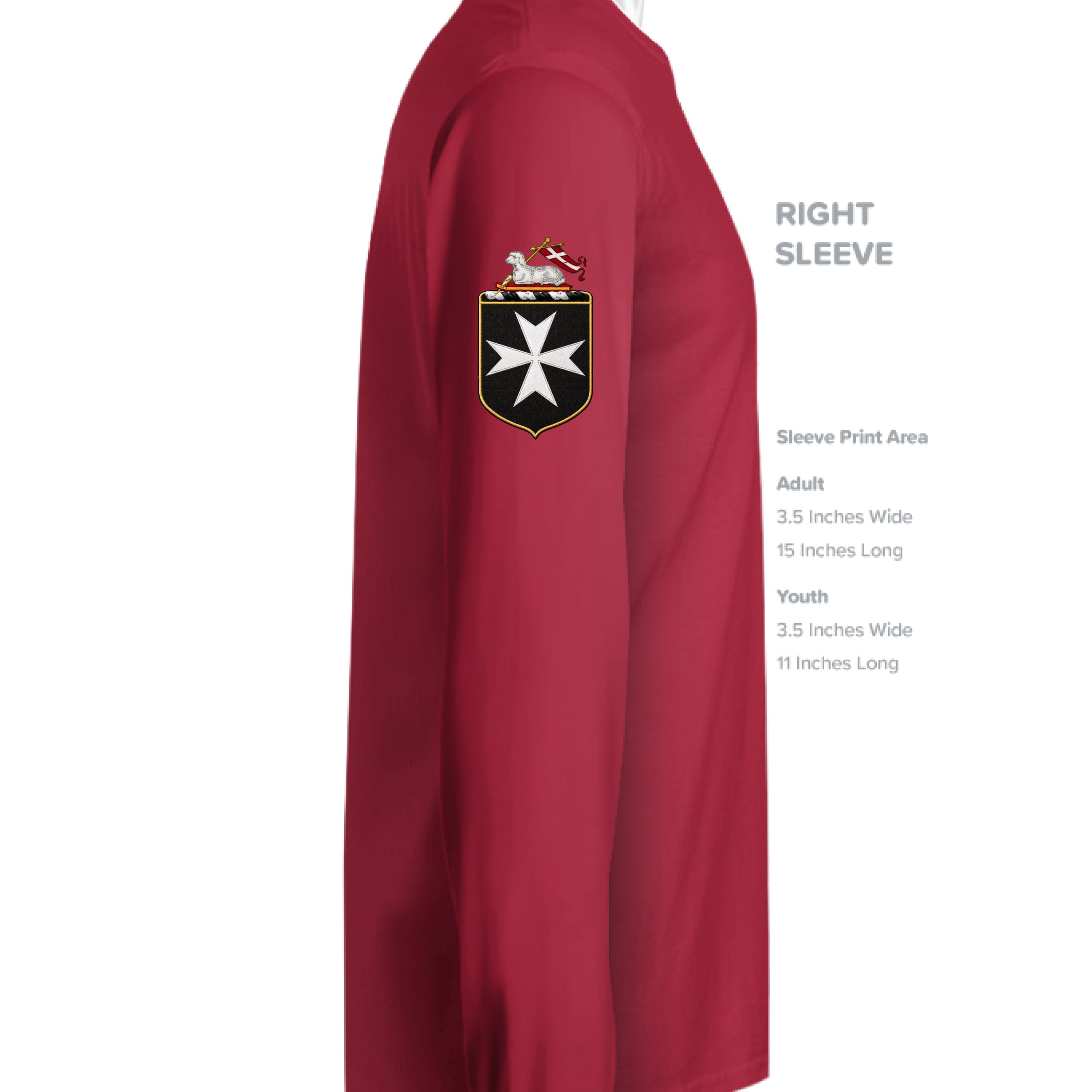 Deep Red - ST350LS - SLEEVE_RIGHT
