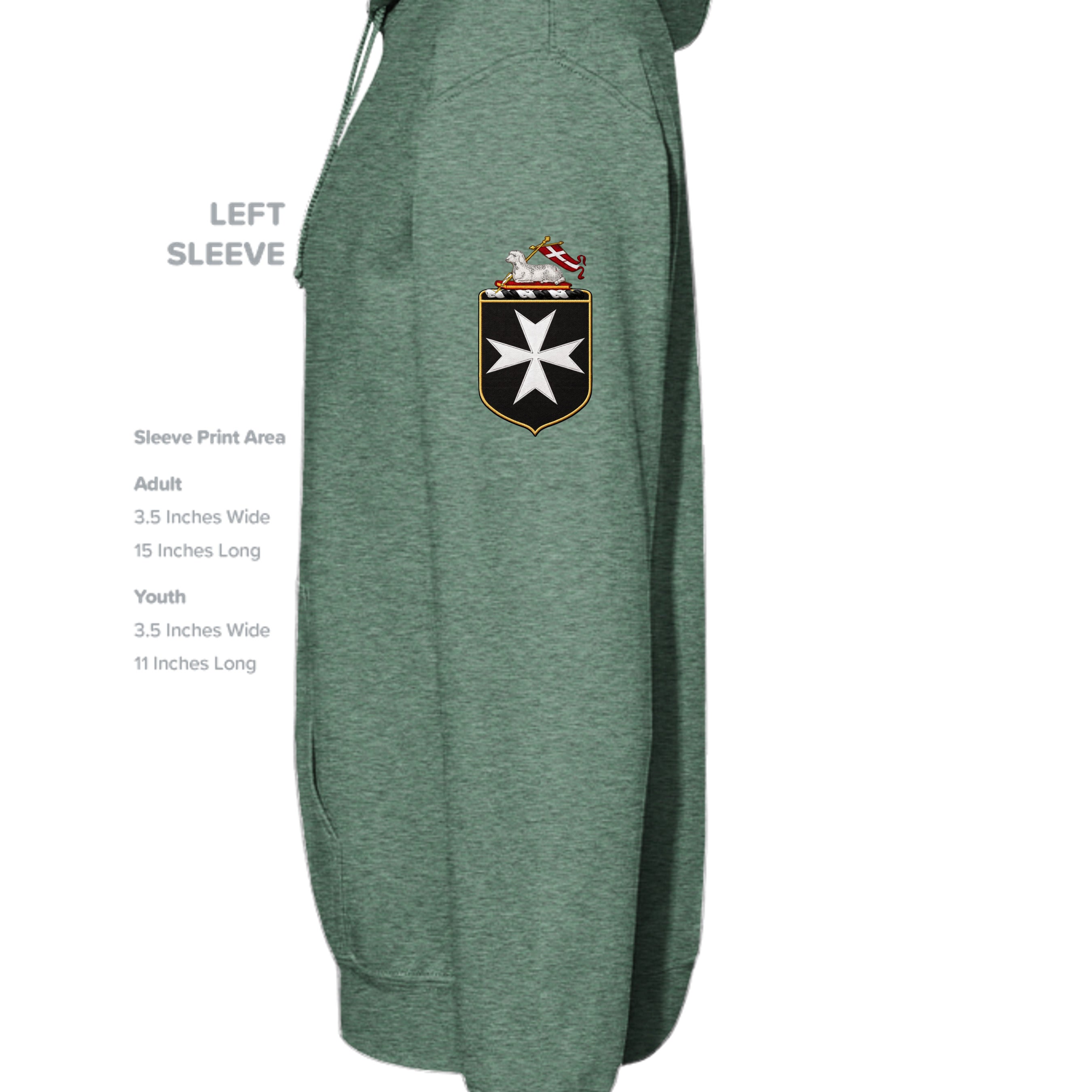 Heather Sport Dark Green - G185 - SLEEVE_LEFT