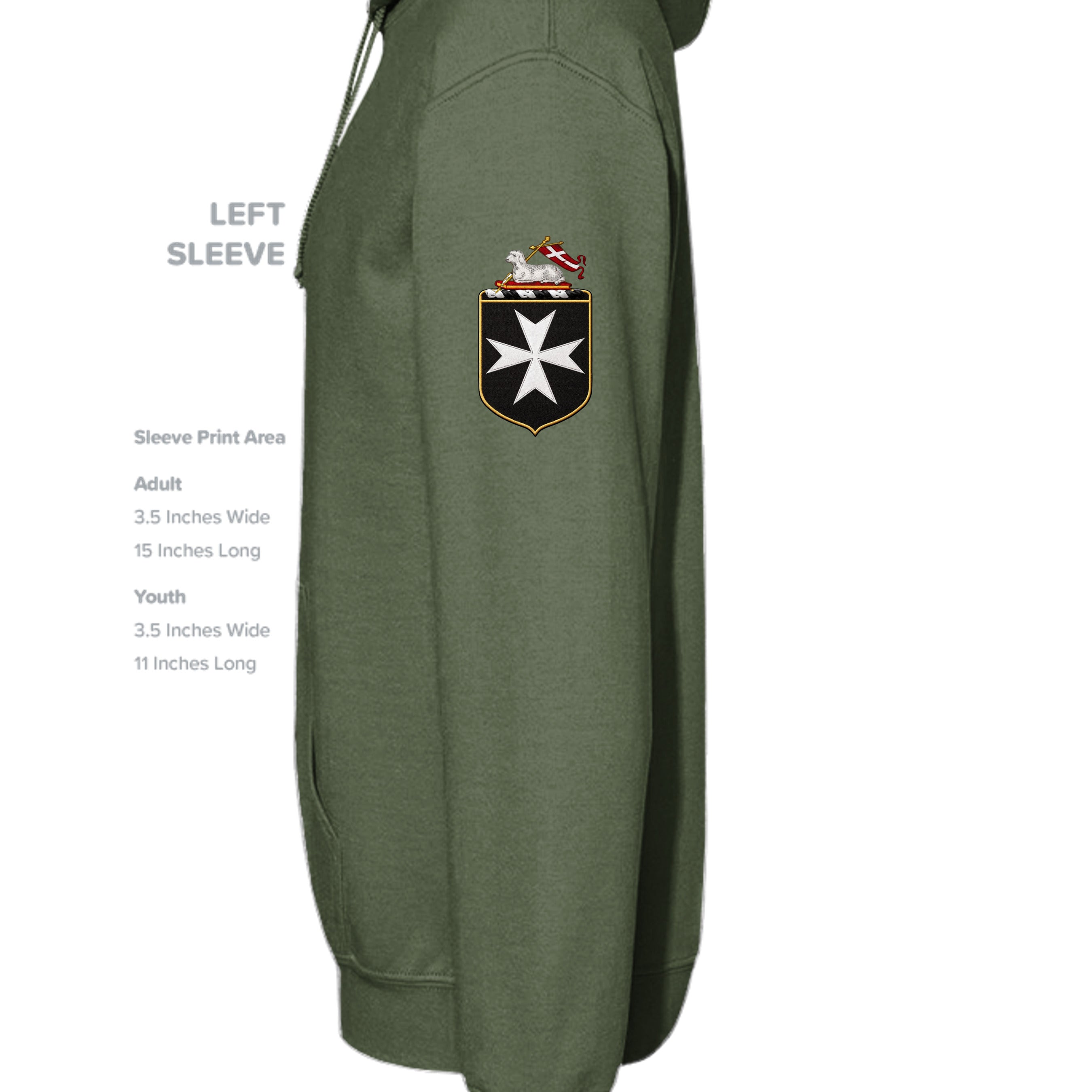 MILITARY GREEN - G185 - SLEEVE_LEFT