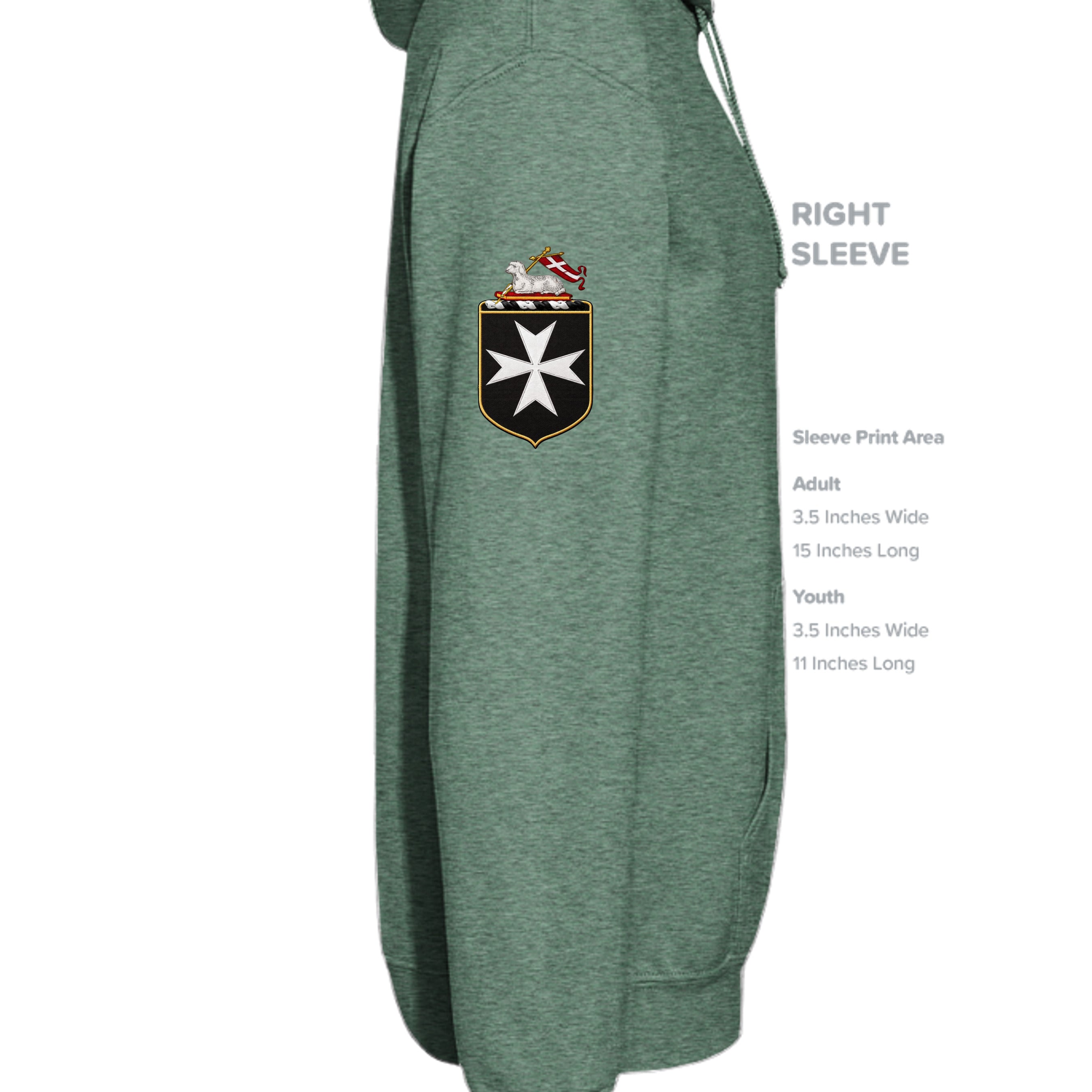 Heather Sport Dark Green - G185 - SLEEVE_RIGHT