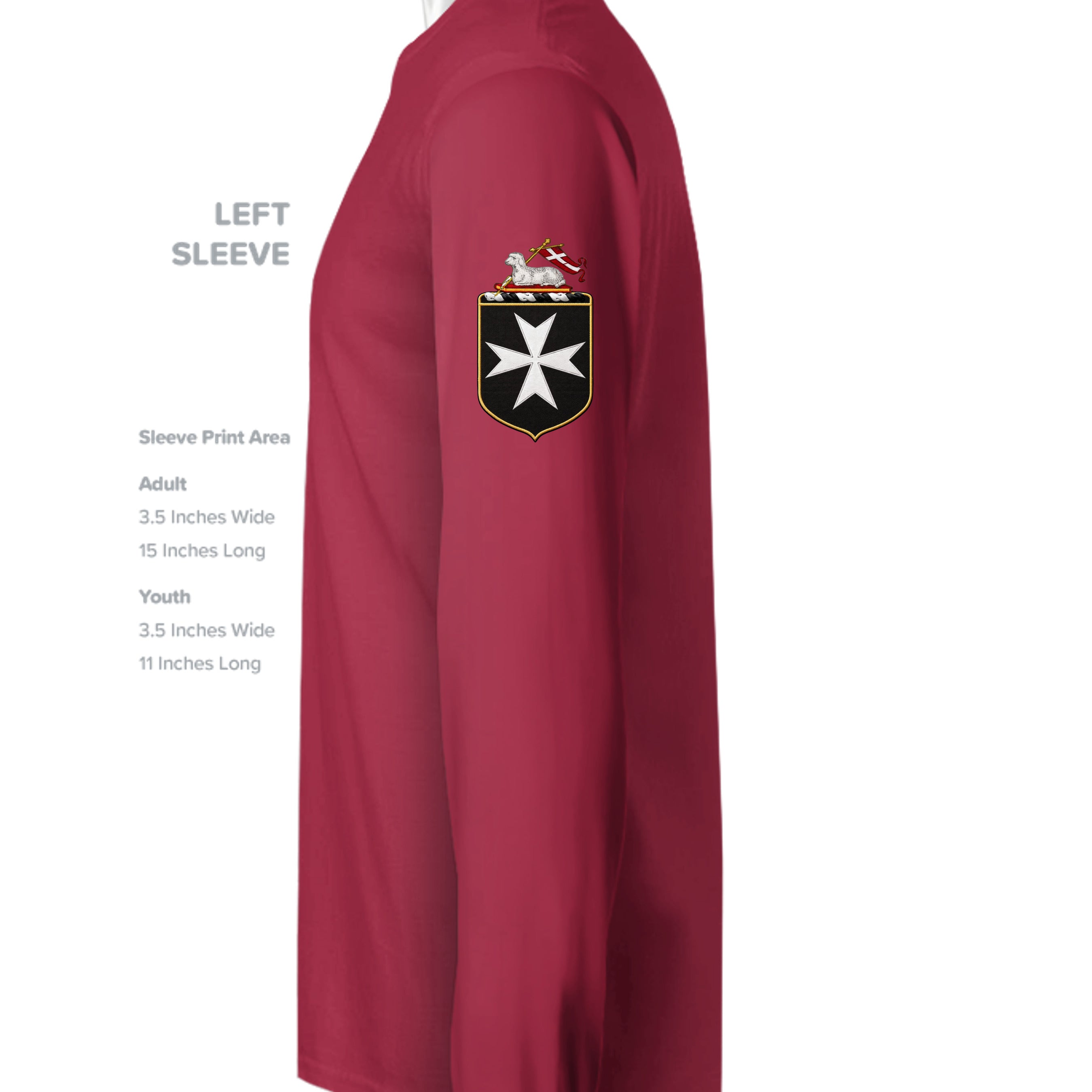CHERRY RED - G180 - SLEEVE_LEFT