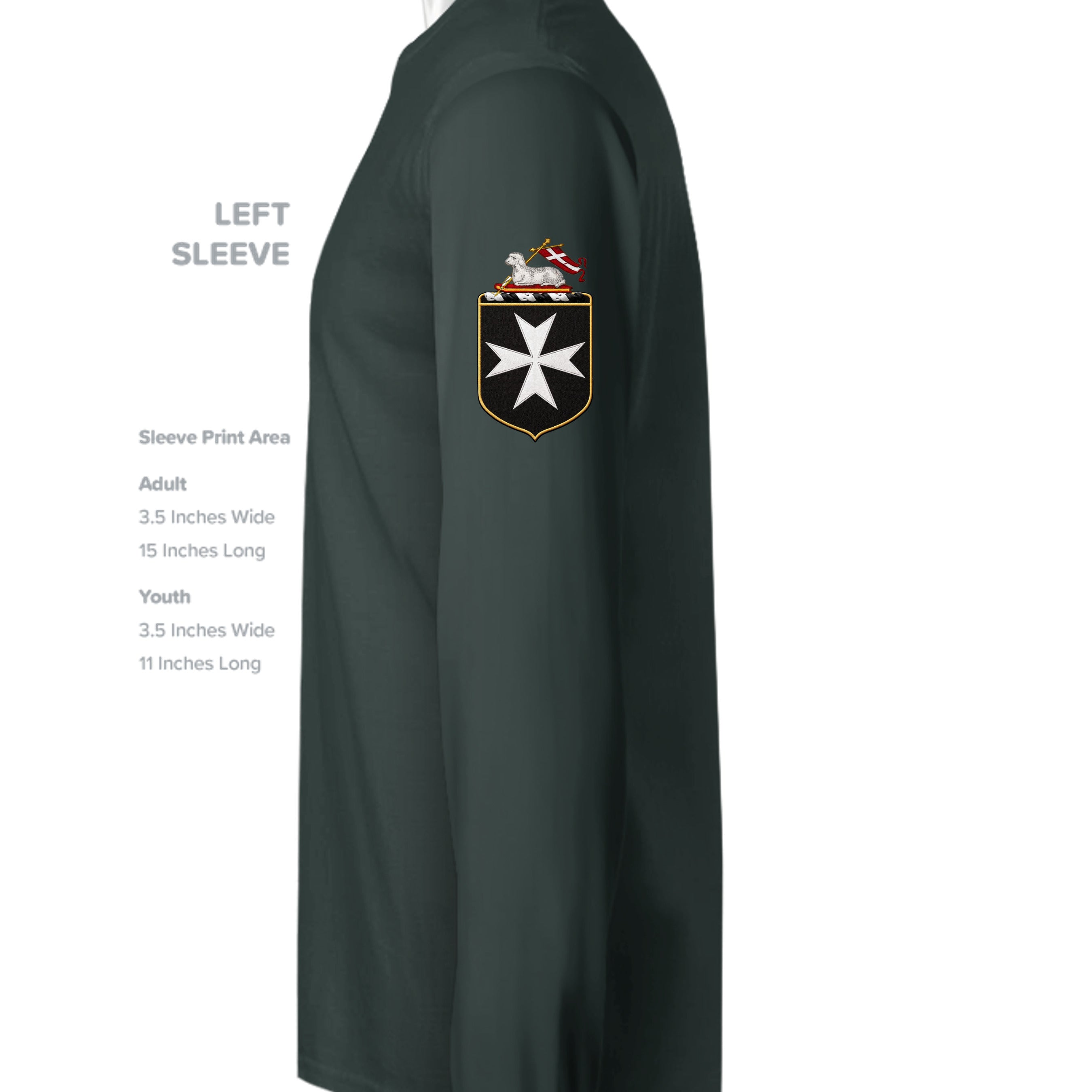 FOREST GREEN - G180 - SLEEVE_LEFT