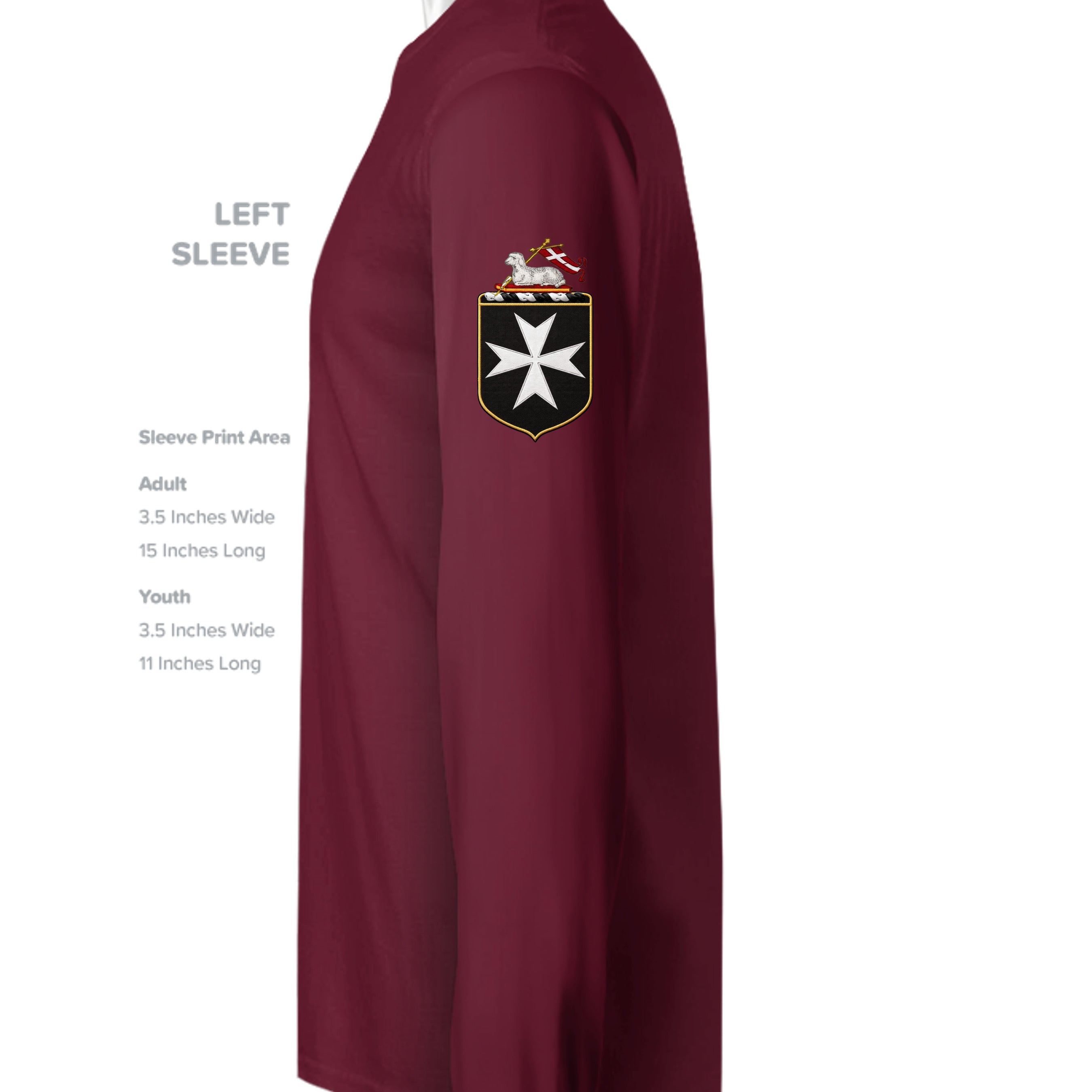 MAROON - G180 - SLEEVE_LEFT