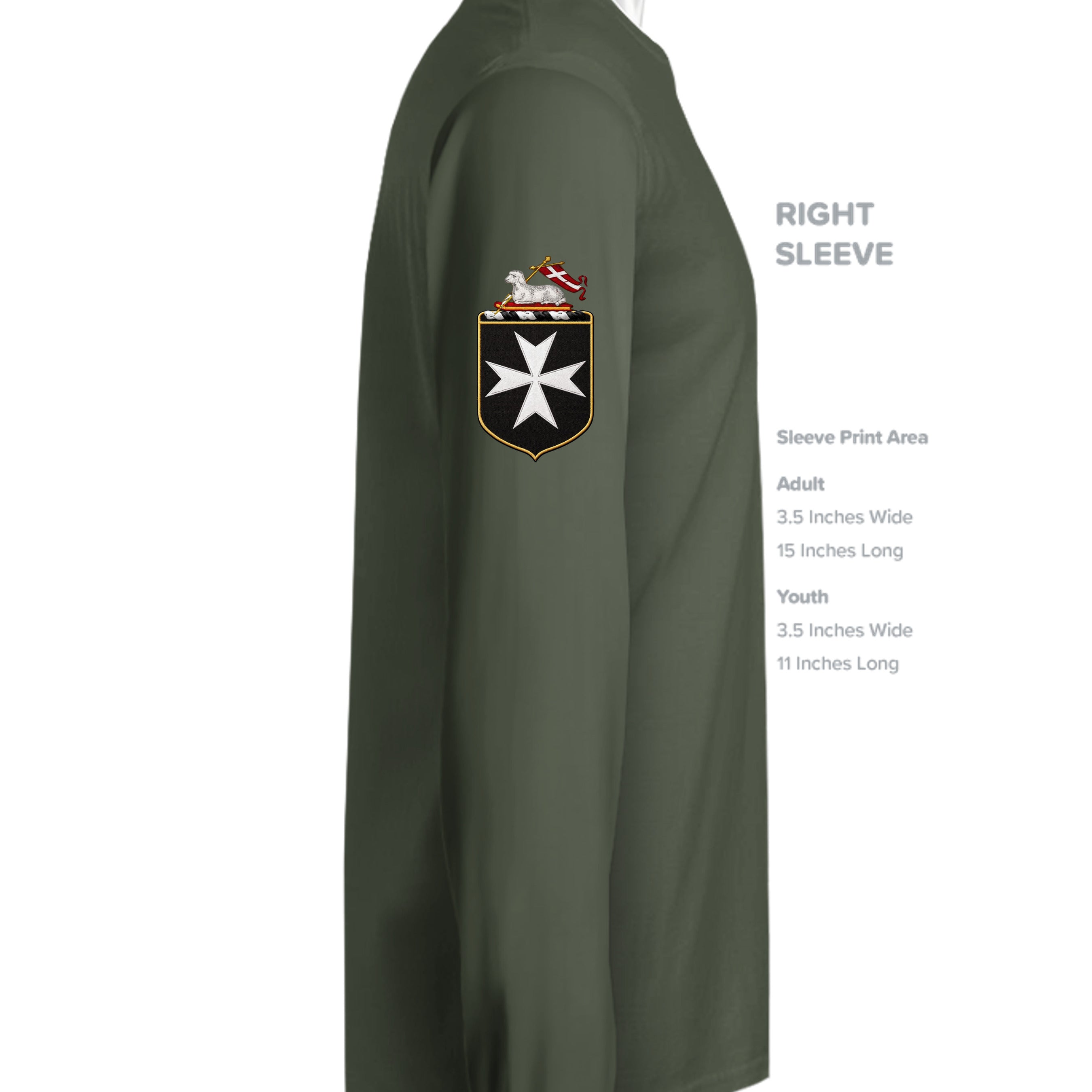 MILITARY GREEN - G180 - SLEEVE_RIGHT