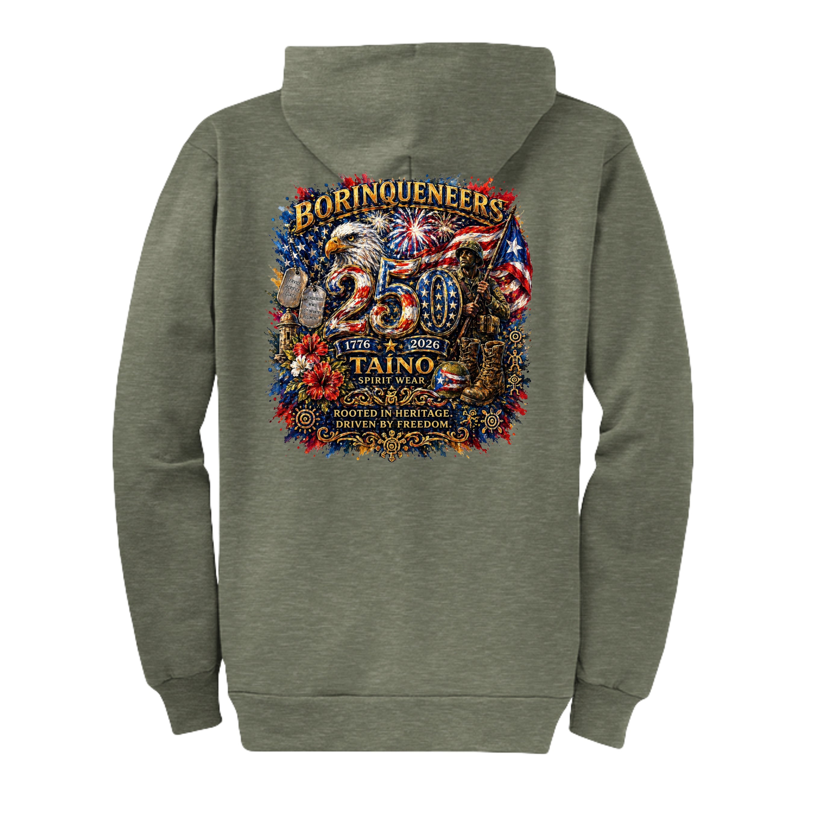 Olive Drab Green Heather - PC78ZH - BACK