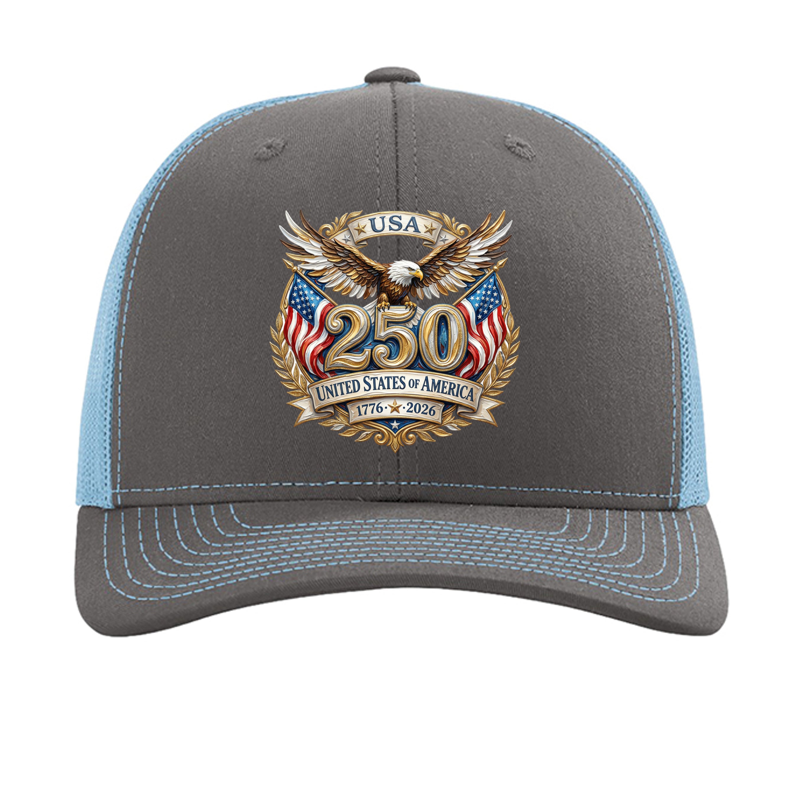 Charcoal/ Columbia Blue - 112 - FRONT