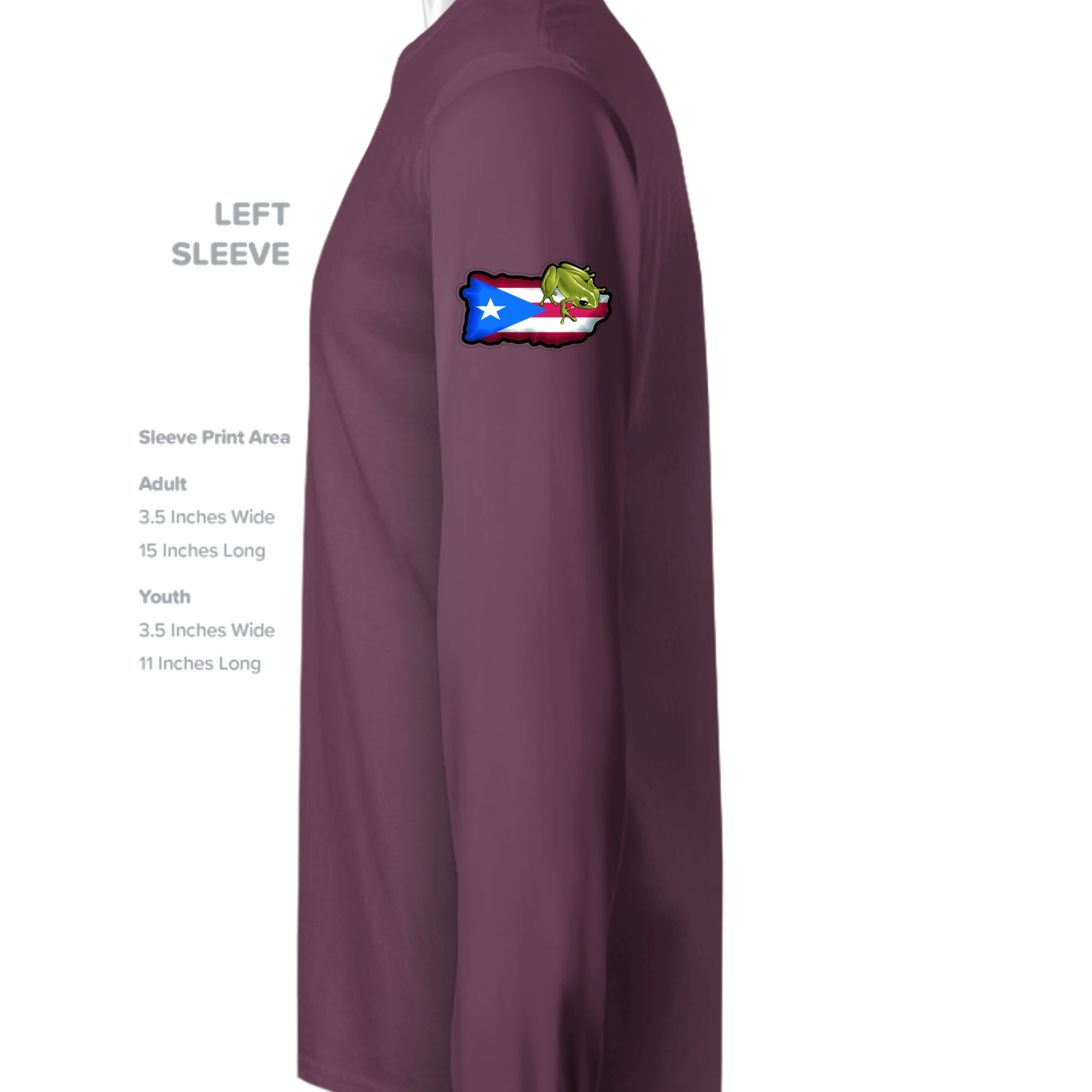 Sport Dark Maroon - TT11L - SLEEVE_LEFT