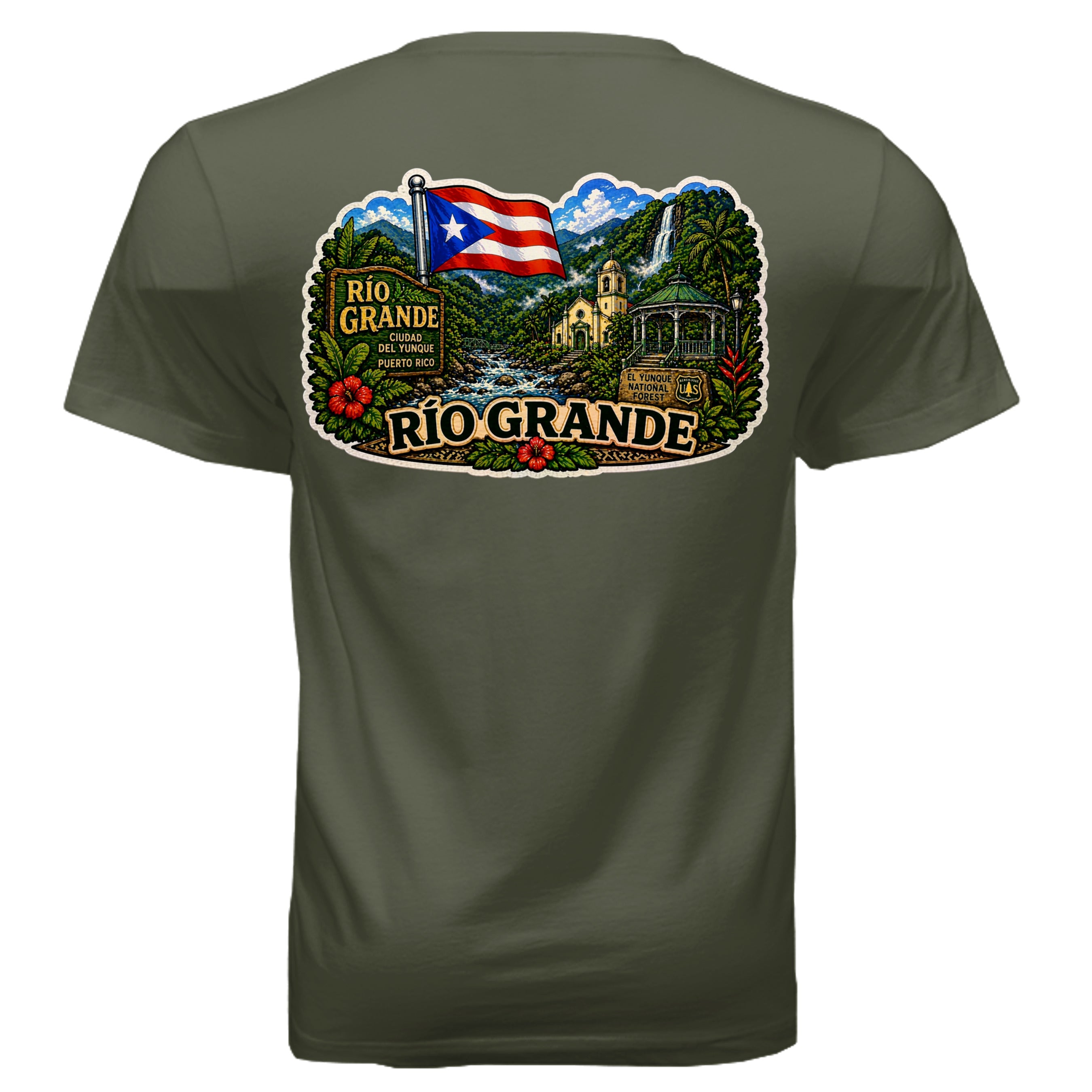 MILITARY GREEN - 3005 - BACK