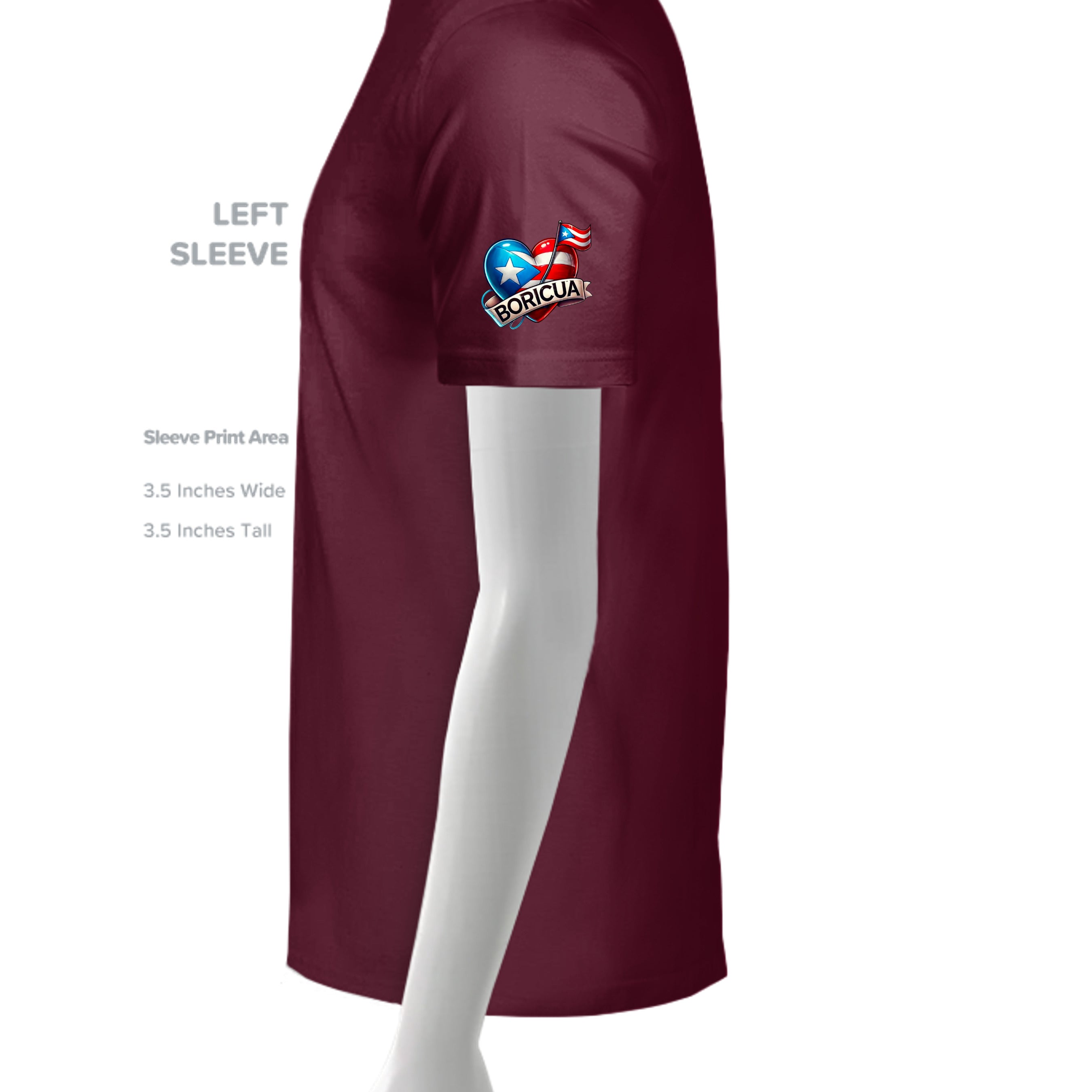 MAROON - G500 - SLEEVE_LEFT