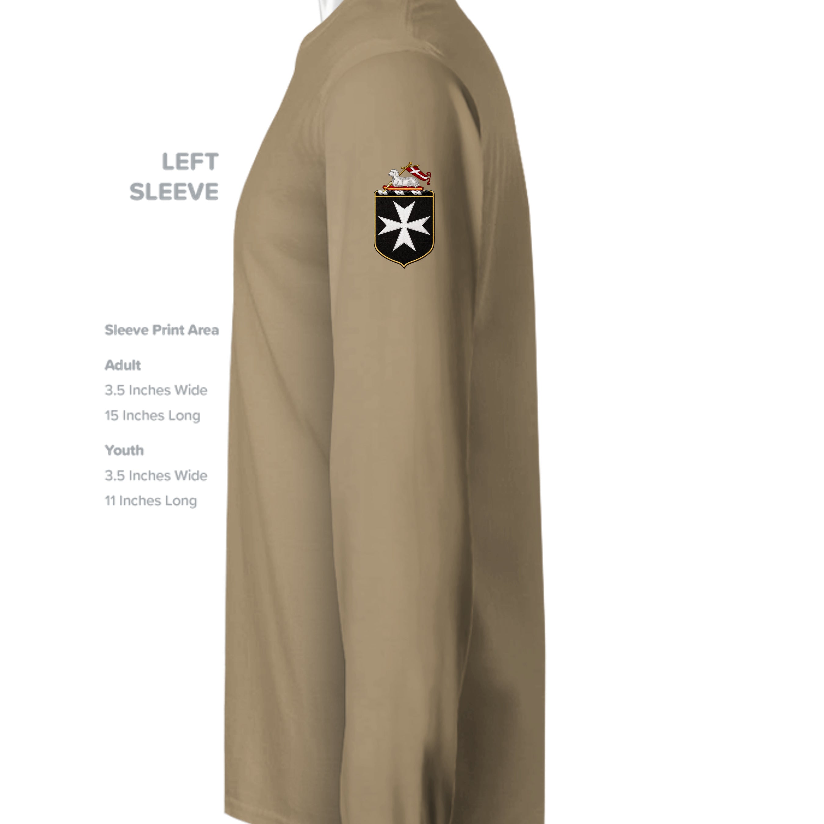 Coyote Brown - ST350LS - SLEEVE_LEFT