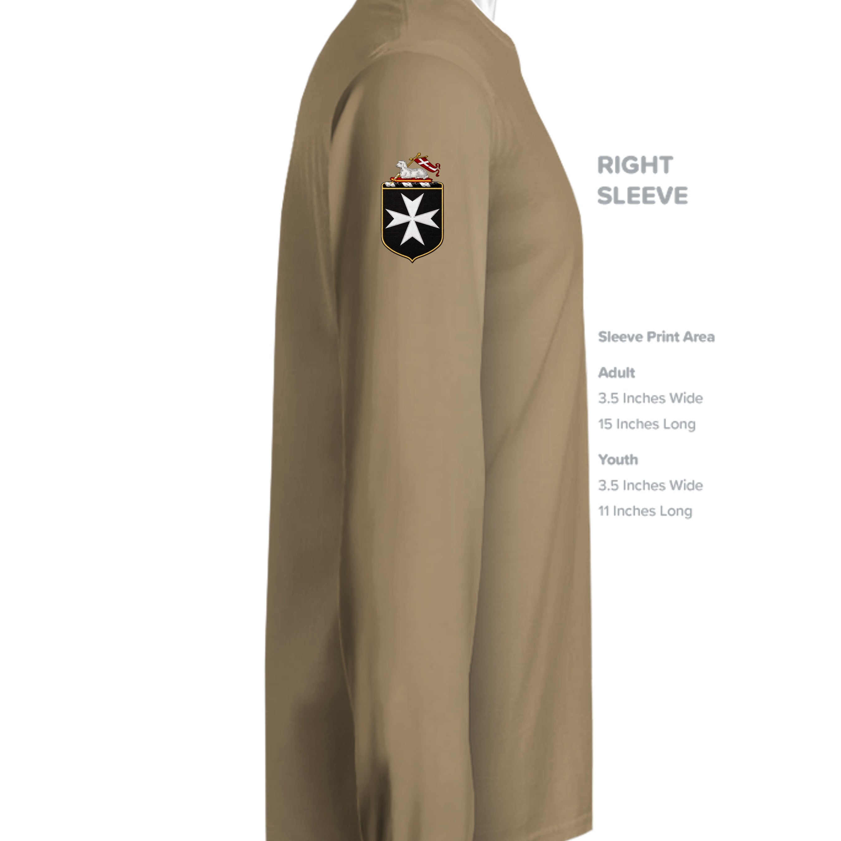 Coyote Brown - ST350LS - SLEEVE_RIGHT