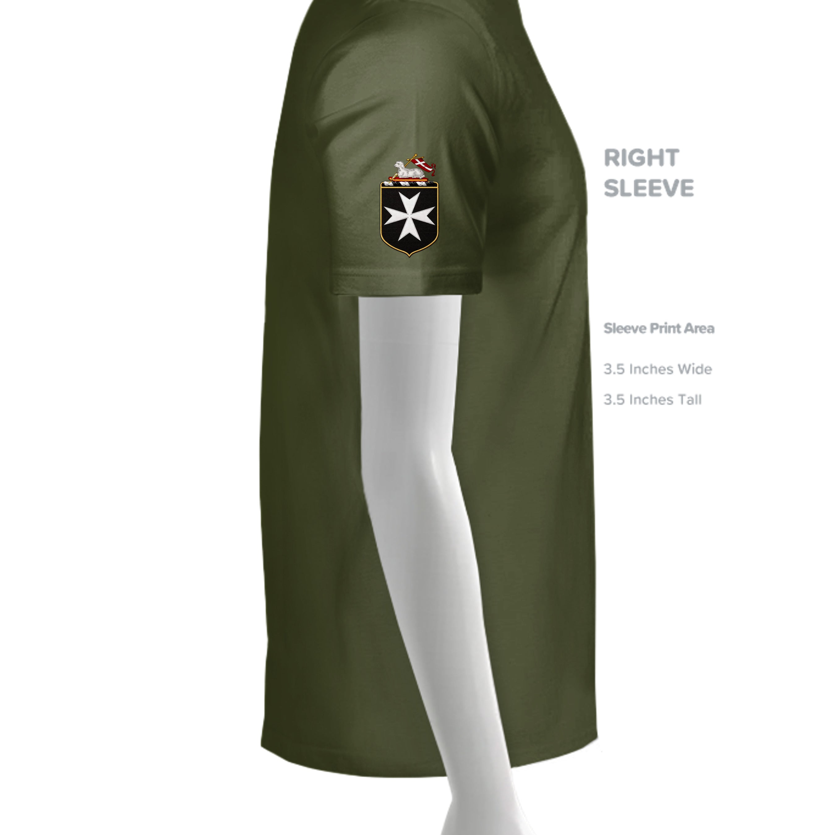 MILITARY GREEN - G500B - SLEEVE_RIGHT