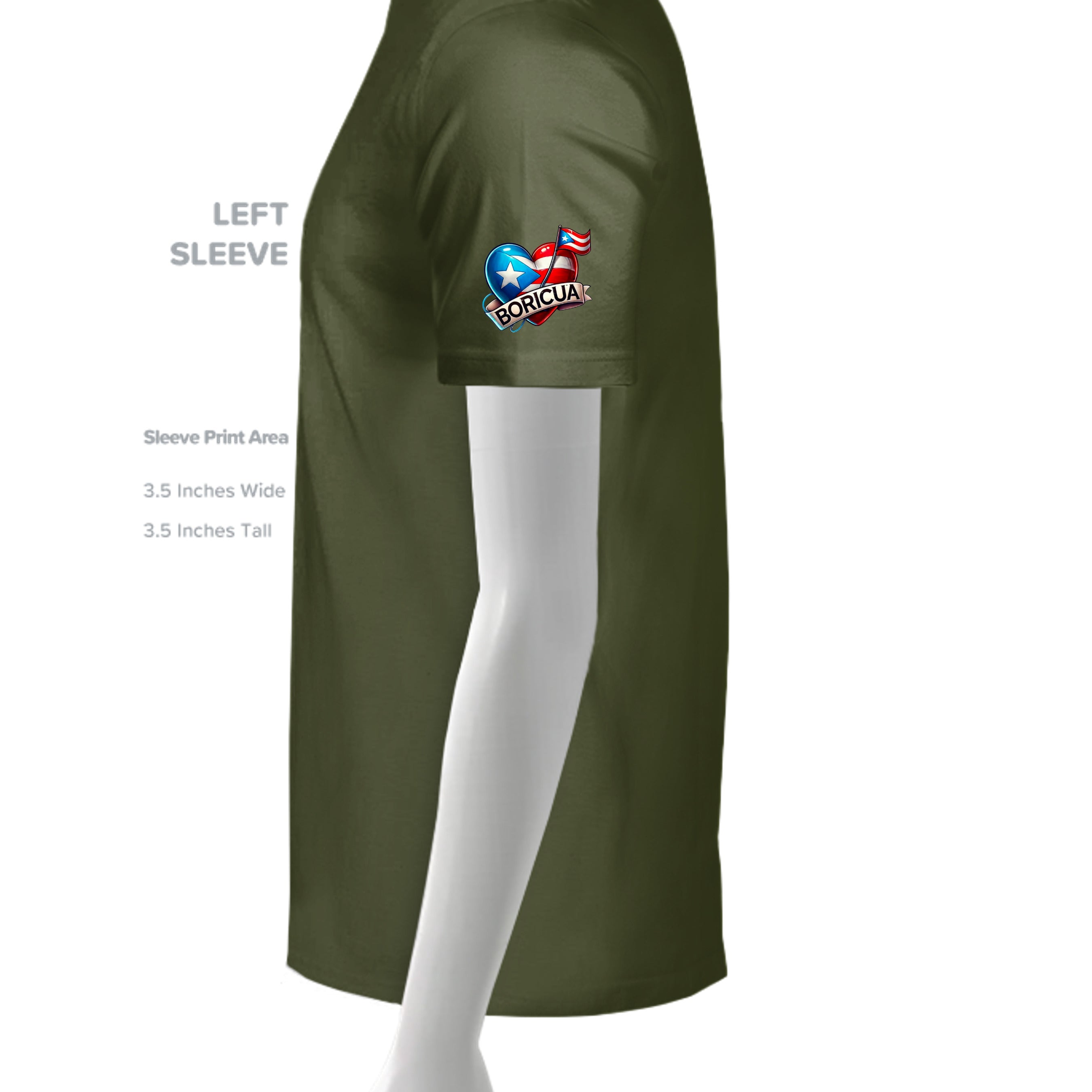 MILITARY GREEN - G500 - SLEEVE_LEFT