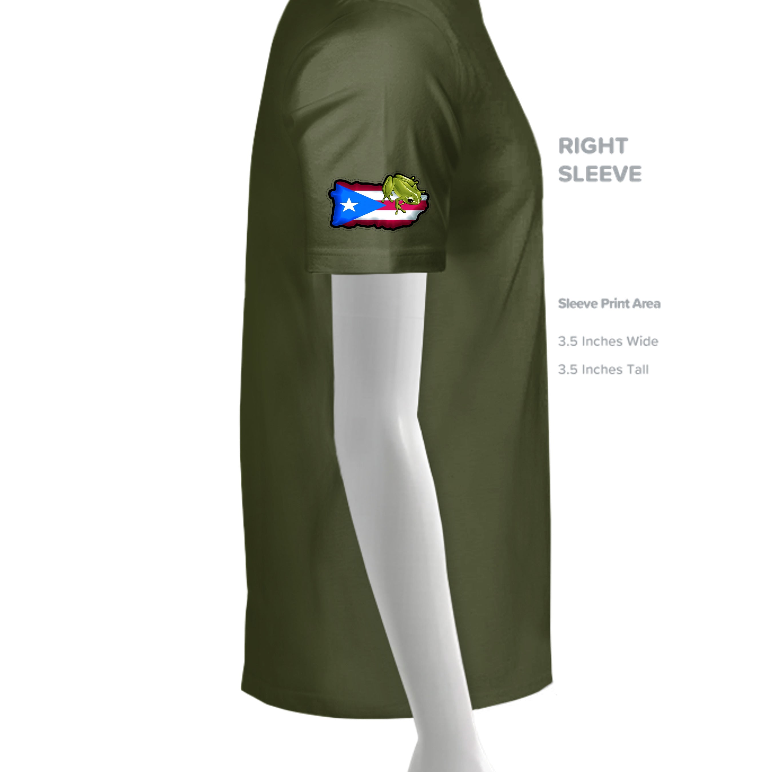 MILITARY GREEN - G500 - SLEEVE_RIGHT